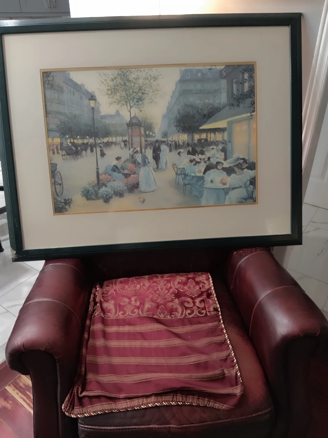 Framed Art Print of Parisian Street Scene - photo 2