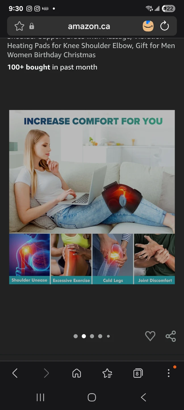 Cordless Knee /Shoulder Massage and Vibration Heat brand new - photo 3