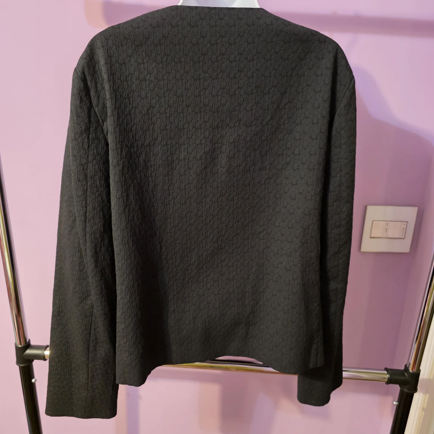 Moschino Boutique Black Bow Detail Jacket Size 12 - photo 2