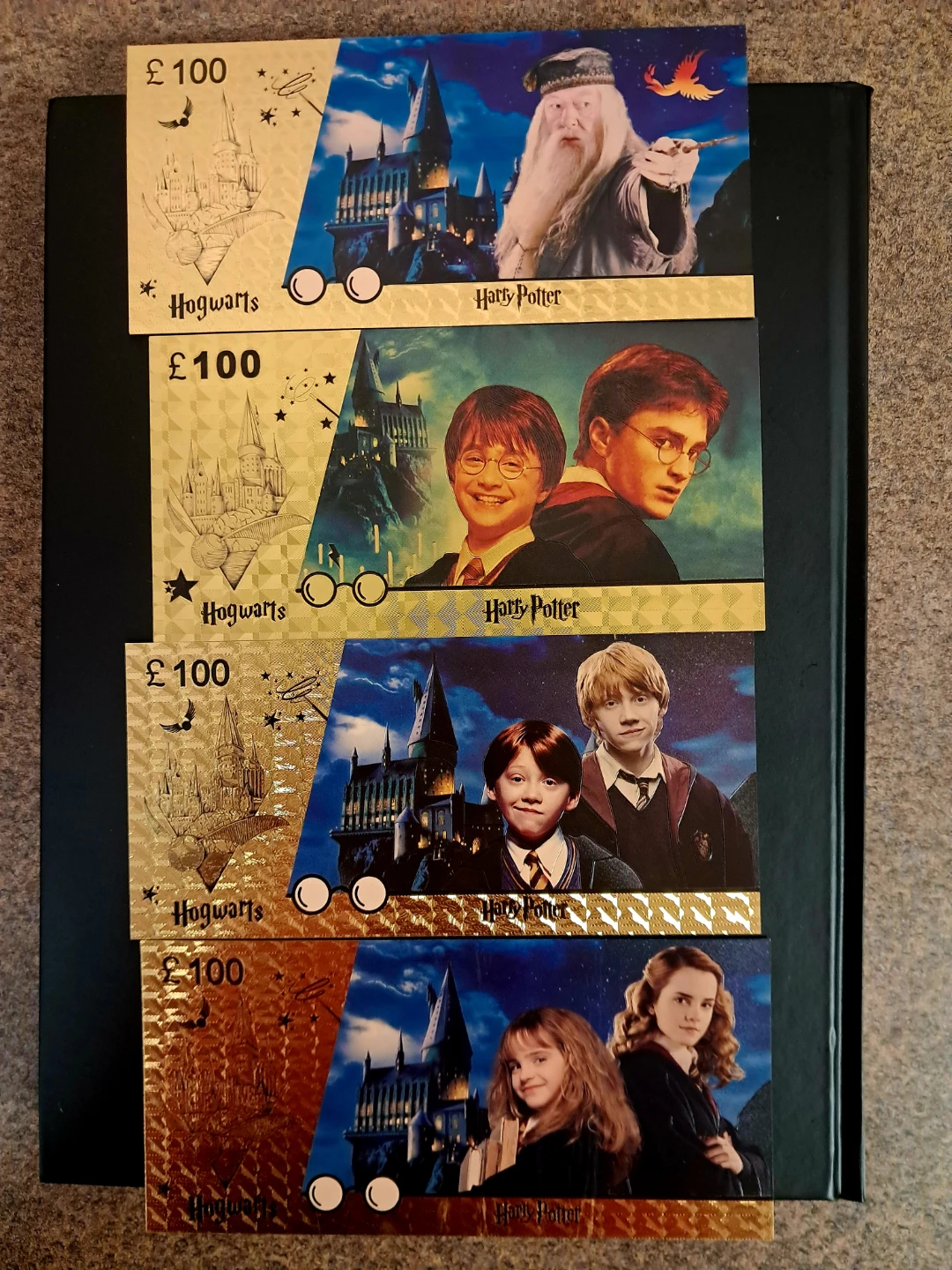 24K Gold Foil Harry Potter Banknotes Collection - photo 2