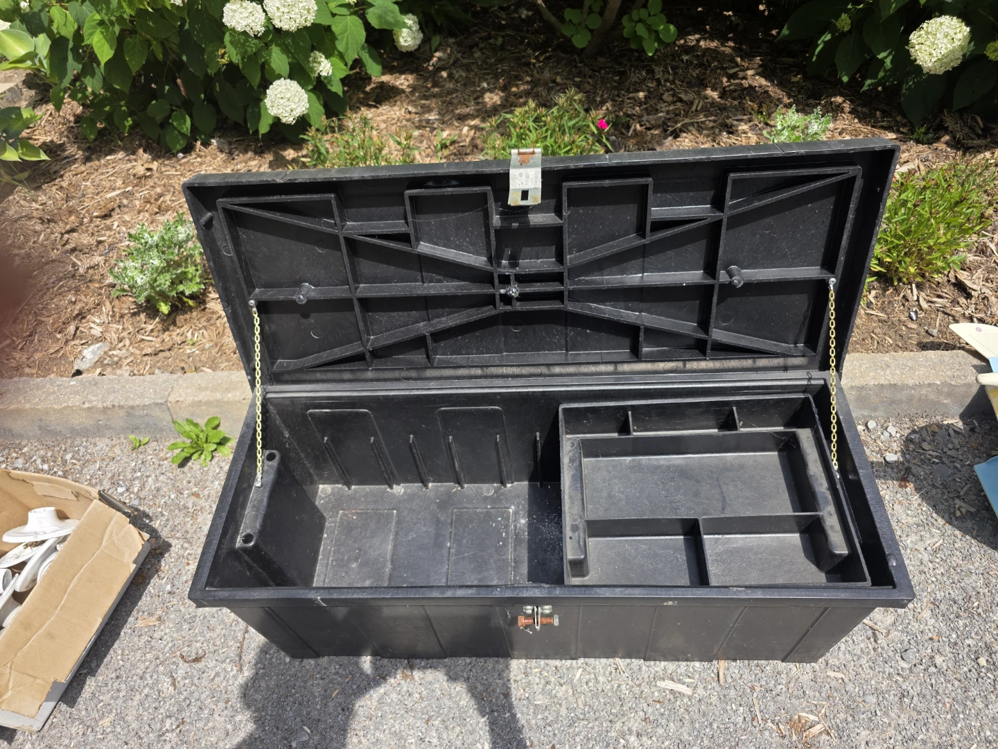 Black Plastic Storage Trunk