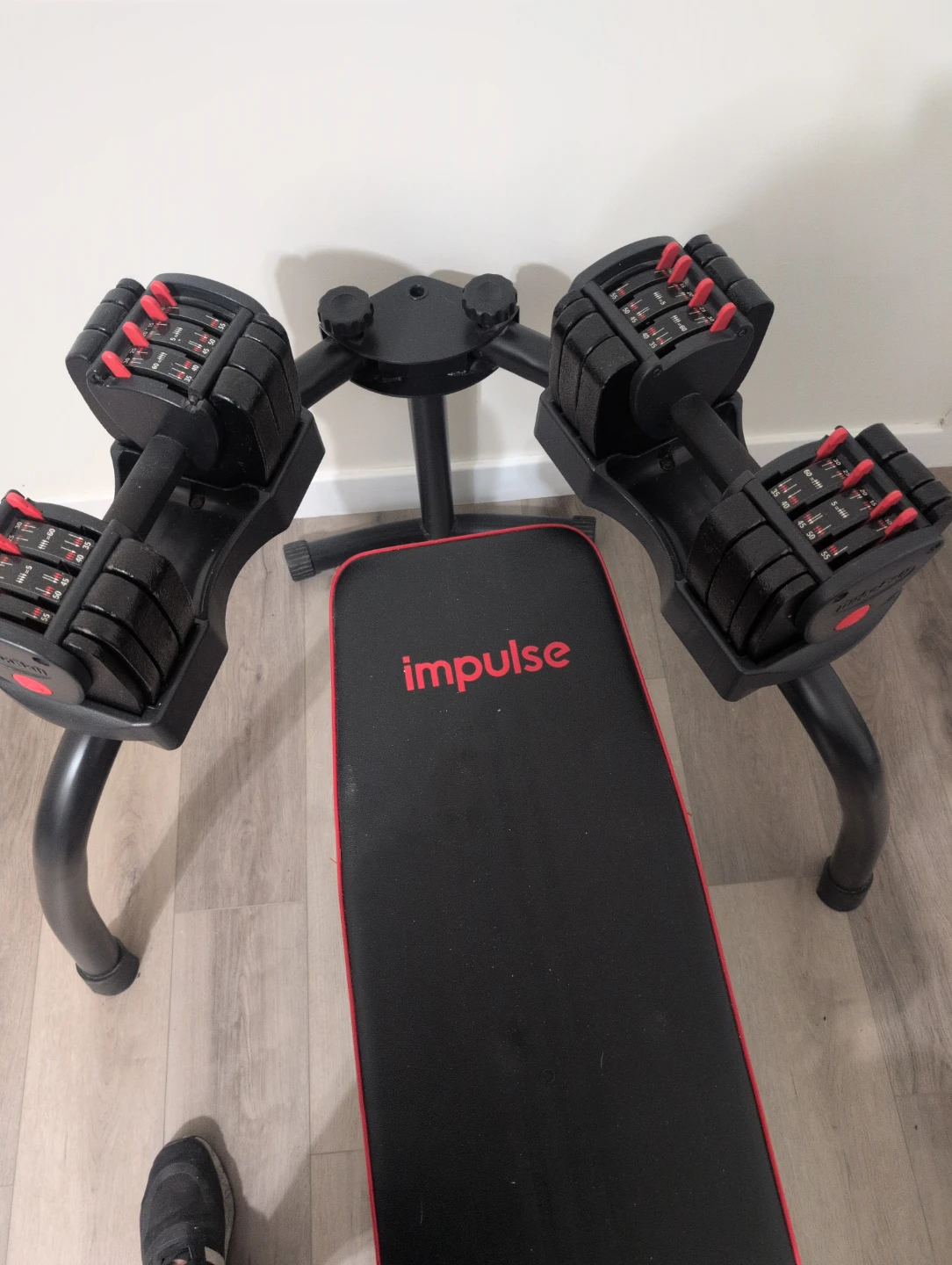 TurboBell Adjustable Dumbbells with Impulse Weight Bench - photo 3