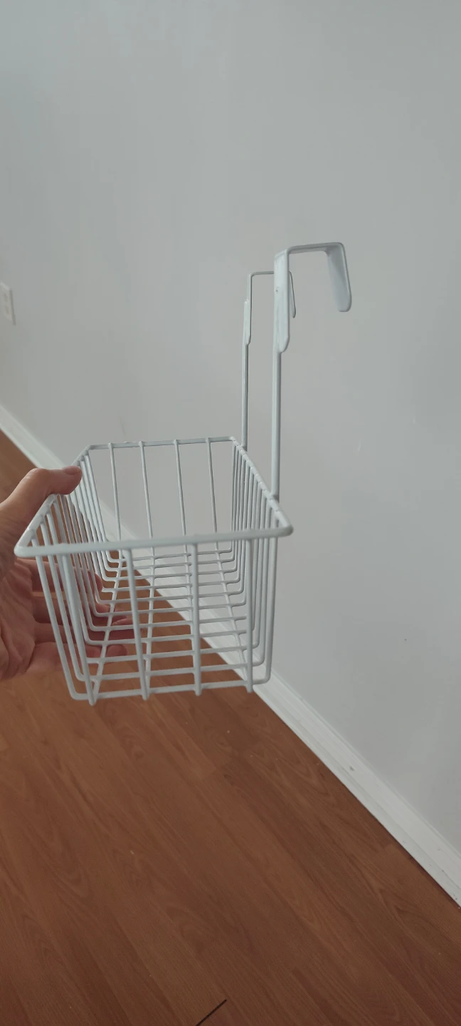 White Over-the-Cabinet Wire Basket Organizer - photo 3