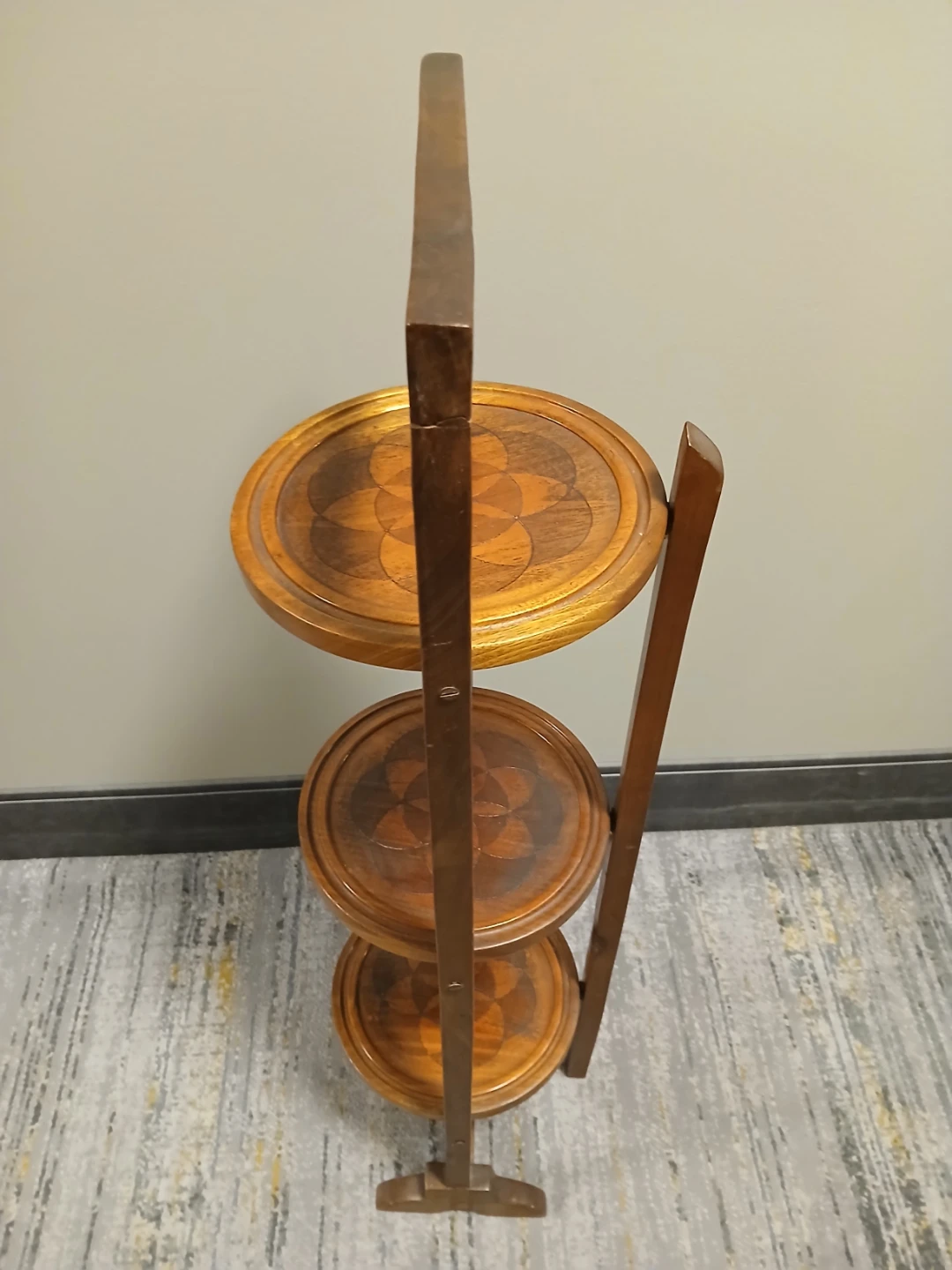 Wooden 3-Tier Folding Serving Stand 3ft - photo 4