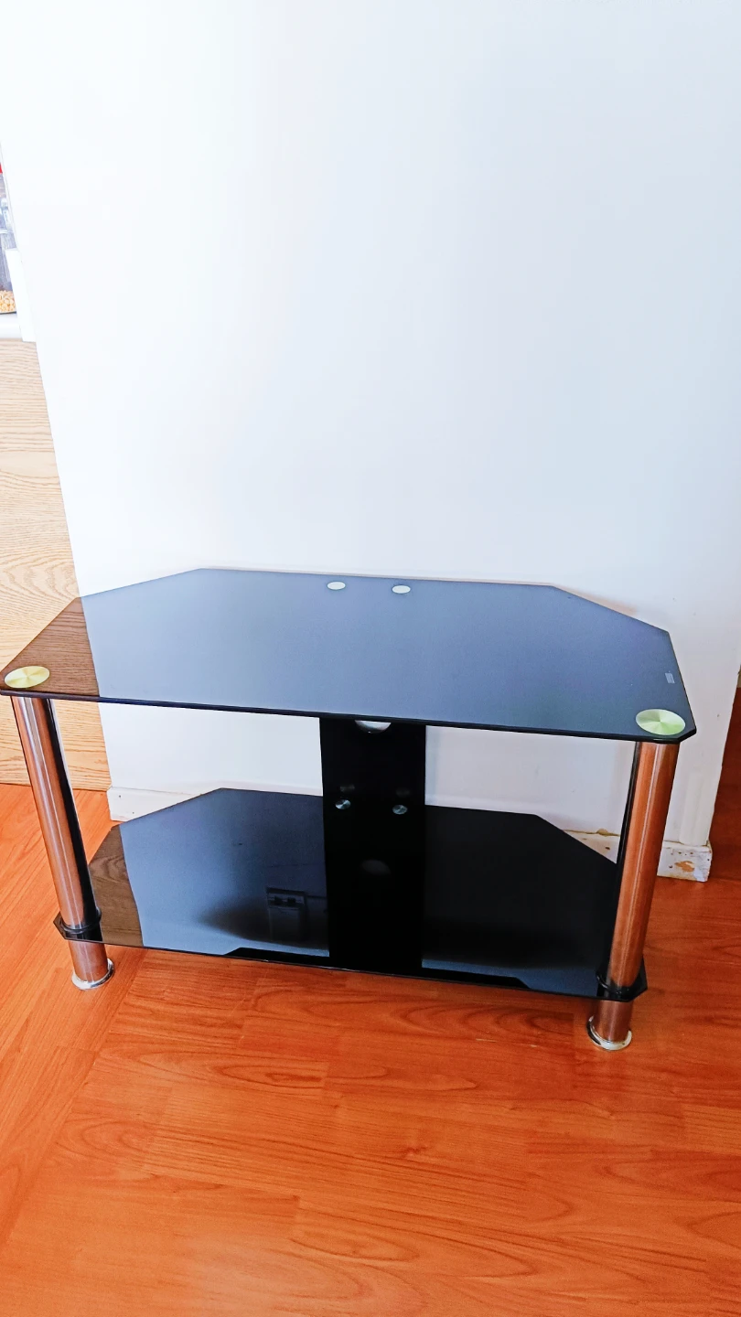 Black Glass TV Stand Coffee Table