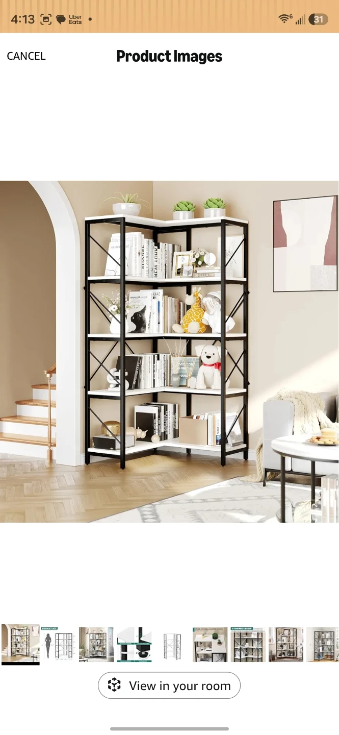 5-Tier Corner Bookshelf