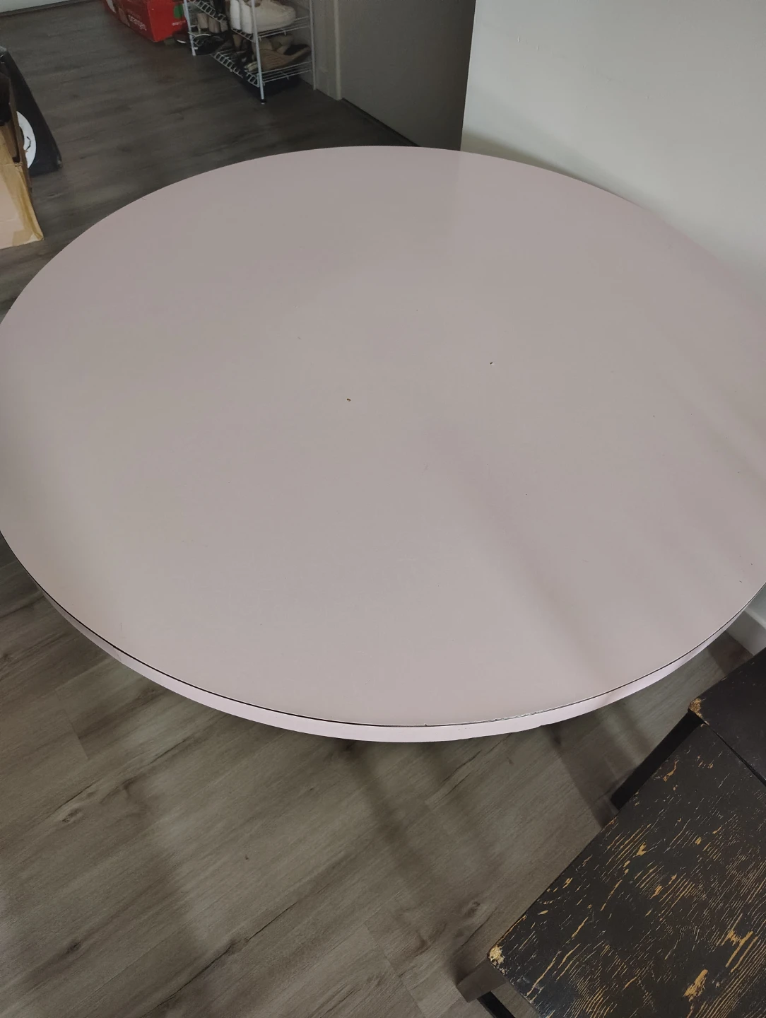Round Table with Black Pedestal Base - photo 2