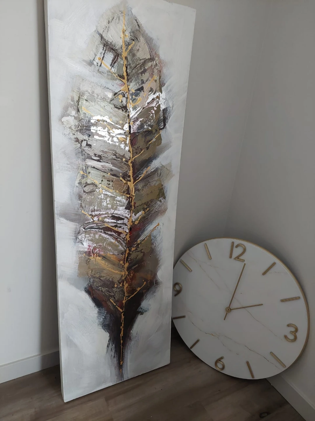 PLEASE READ DESCRIPTION Abstract Feather Wall Art
