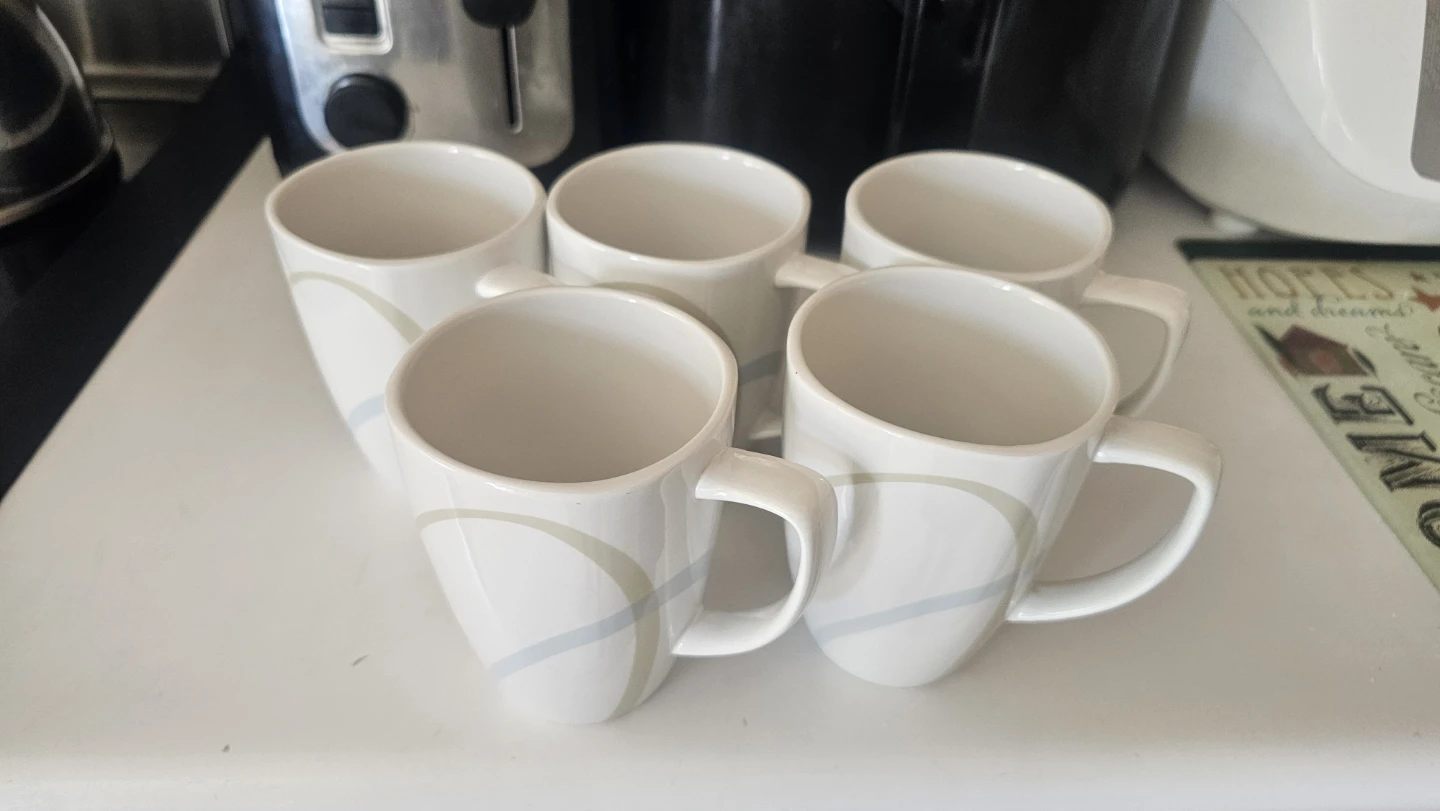 Set of 5 Corelle Mugs