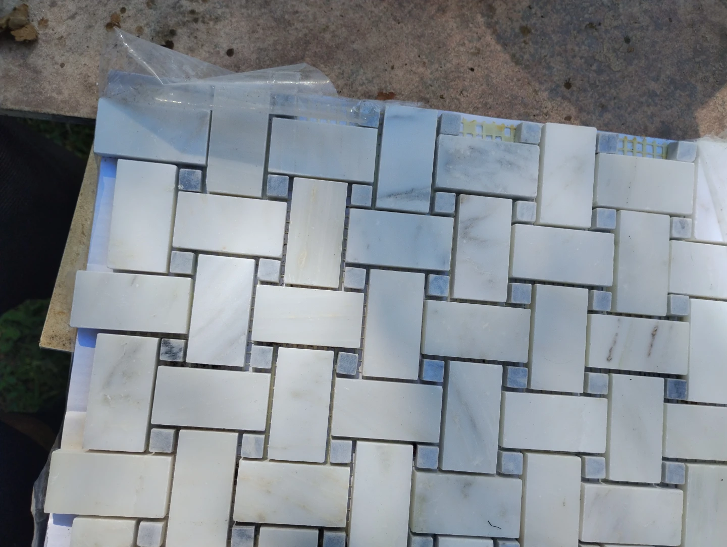 Casa Antica Oriental White Marble Mosaic Tile 12x12