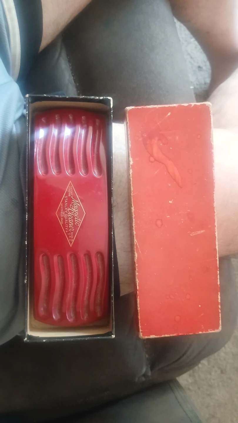 Vintage 1950s Stanley Quality + Magnetic Cleaner  Original Box - photo 2