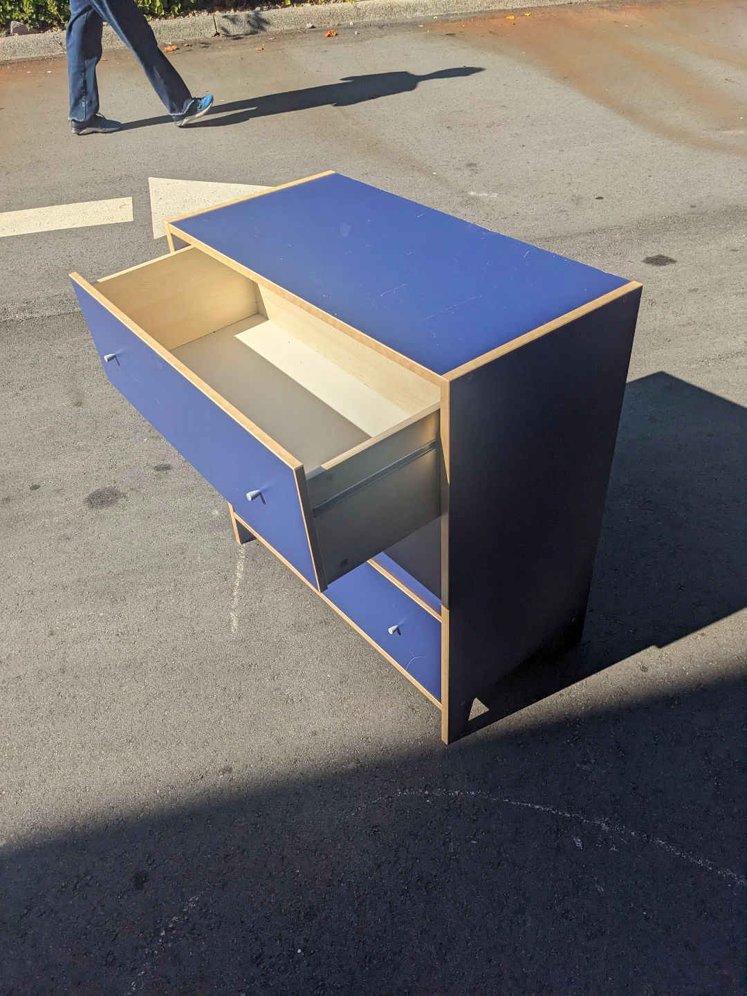 Blue 3-Drawer Dresser Ikea 30x27x17 inches delivery available - photo 3