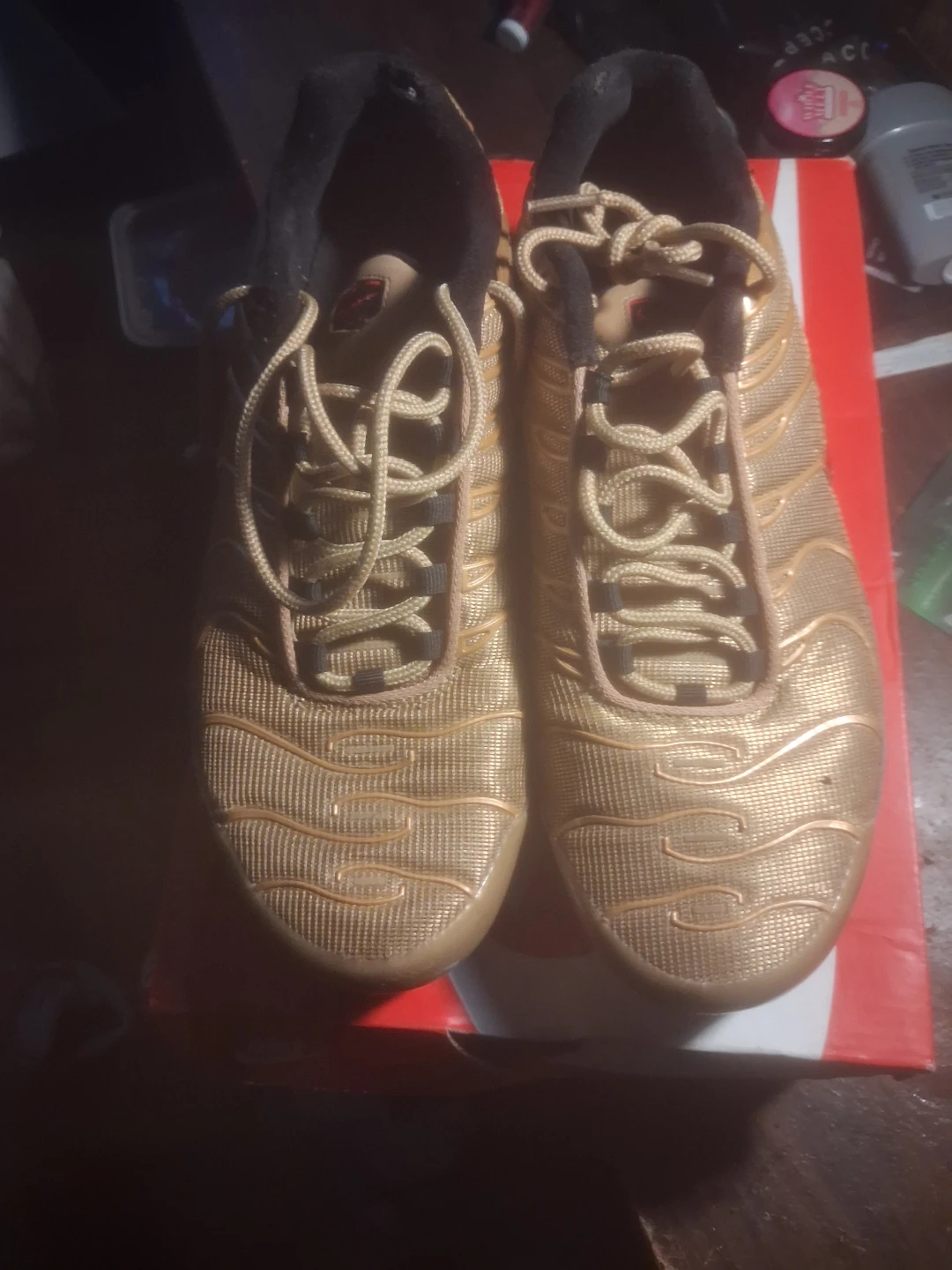 Nike Air Max Plus TN Gold Sneakers - photo 2