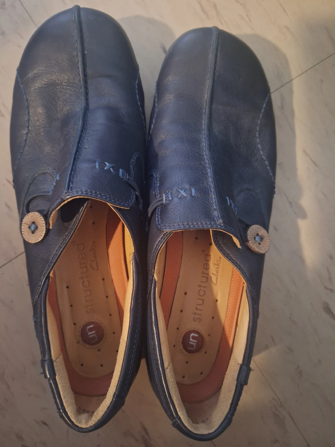 Clarks Unstructured Leather Shoes size 8 - photo 2