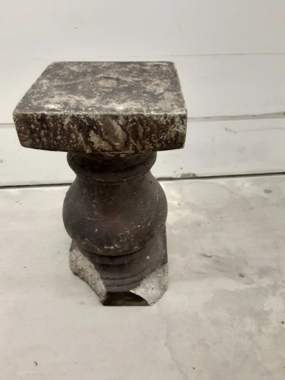 Cement Garden Pedestal Accent 16 inch H - photo 2