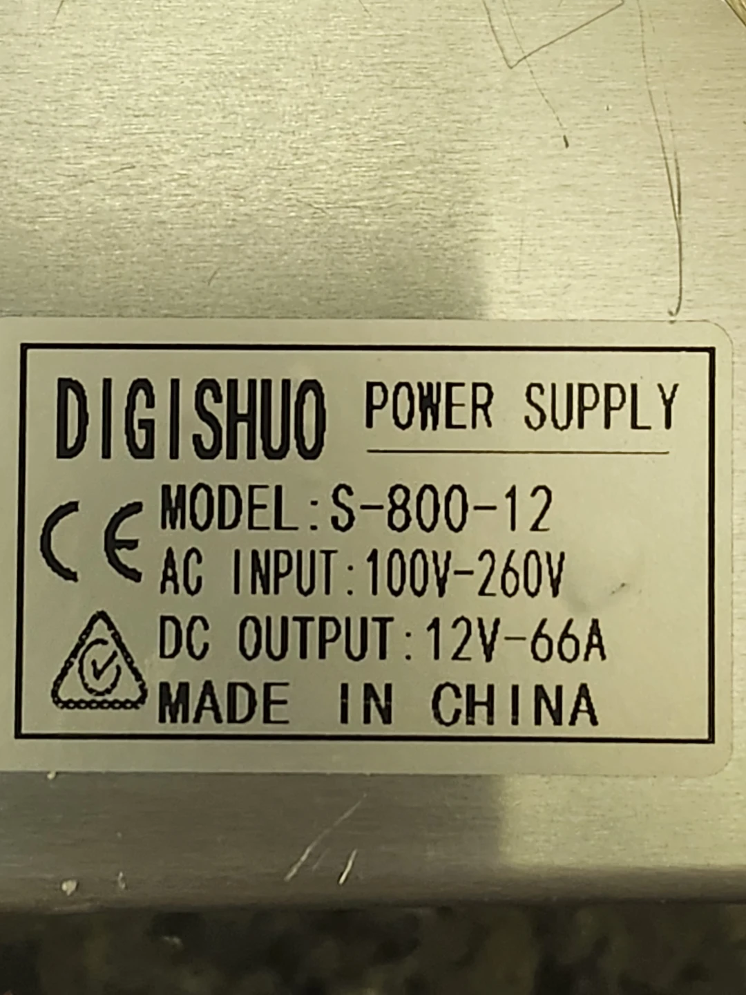 DIGISHUO S-800-12 Power Supply - photo 4