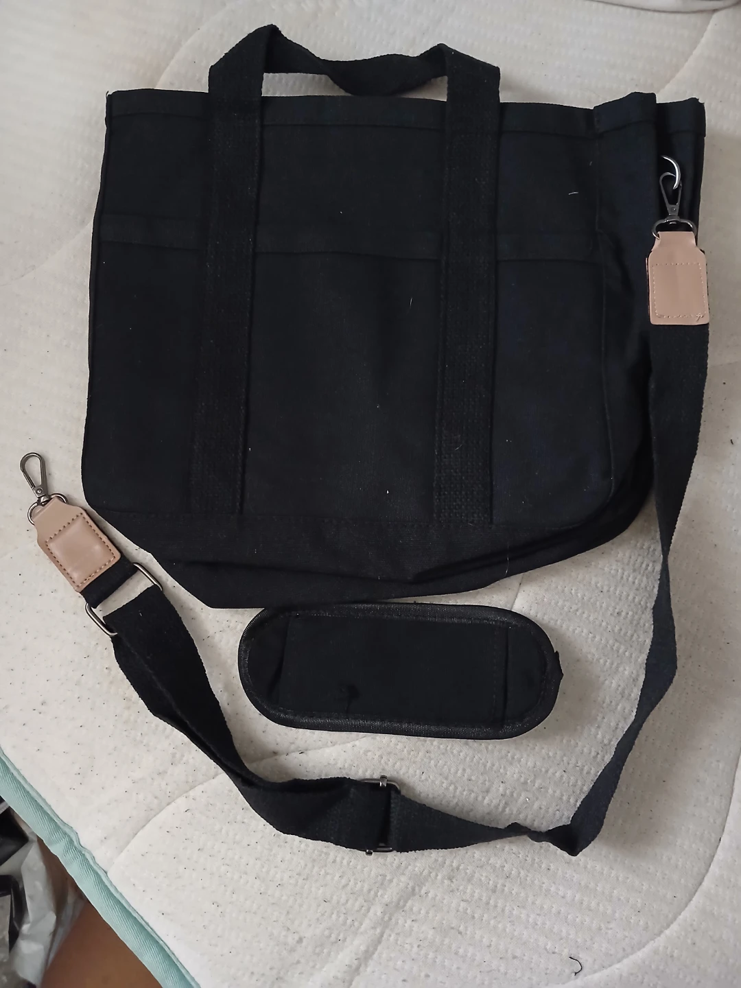 Black Tote Bag W/ Adjustable Strap - photo 3
