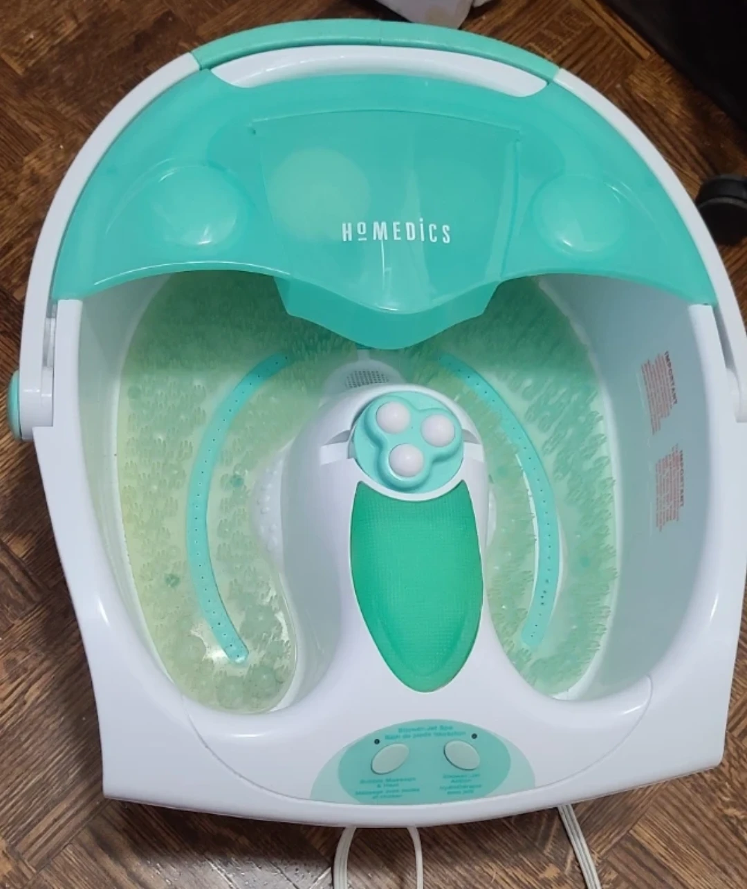 HoMedics ShowerBliss Jet Therapy Footspa HL-400 with Heat