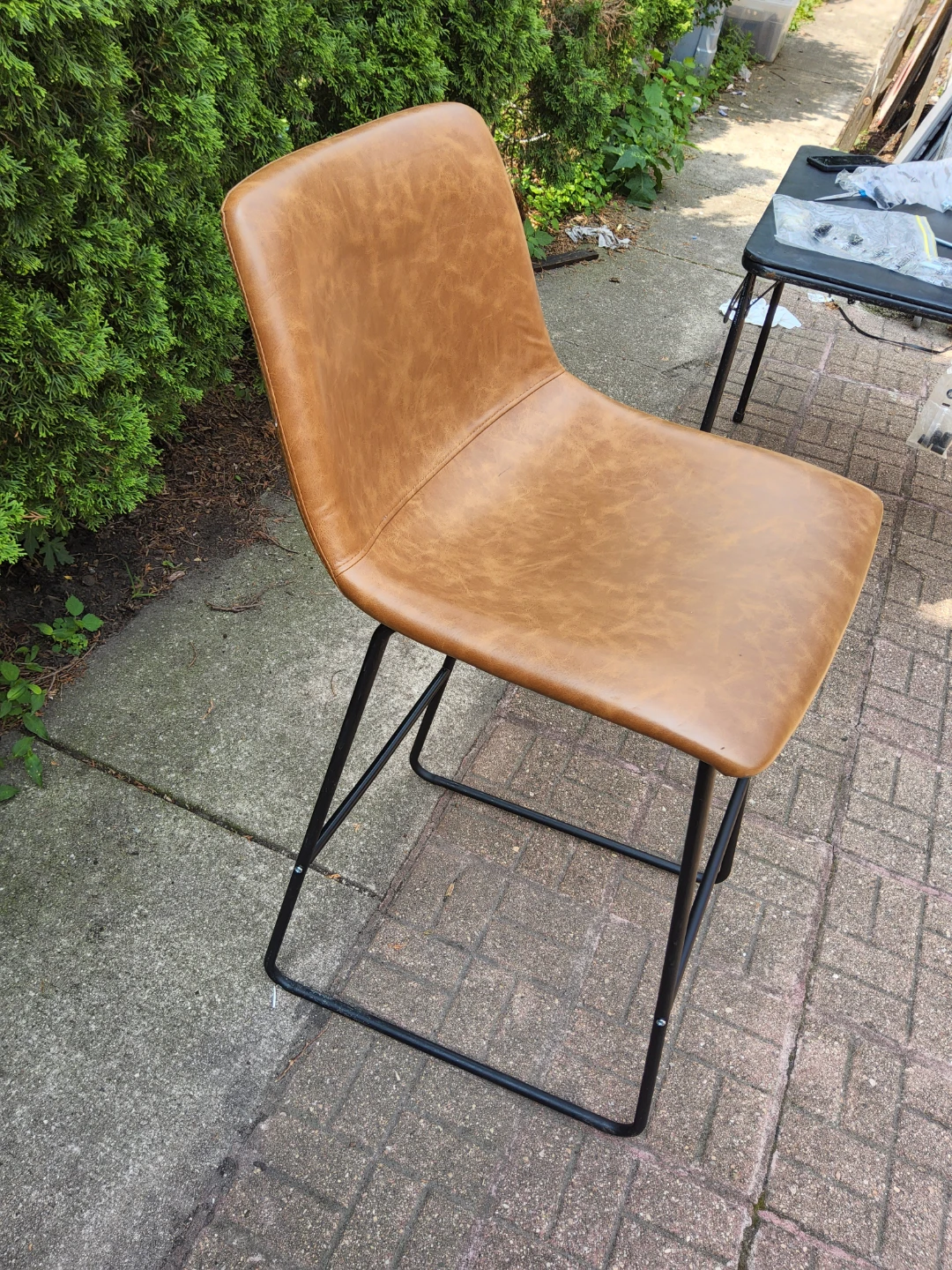 Emma Oliver Set 4 Kitchen Bar 30" Brown LeatherSoft Barstool - photo 4