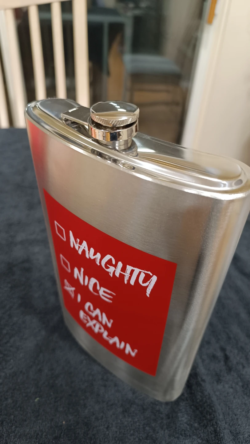 Stainless Steel Flask - "I Can Explain" Design - photo 2