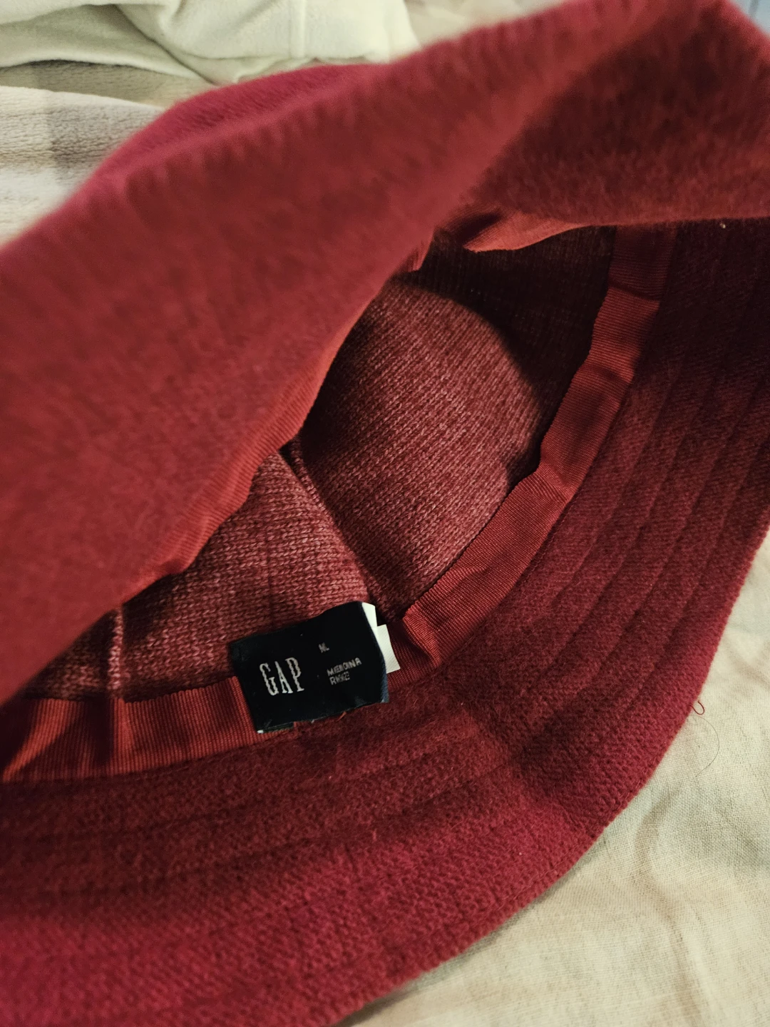GAP Red Bucket Hat with Bow
