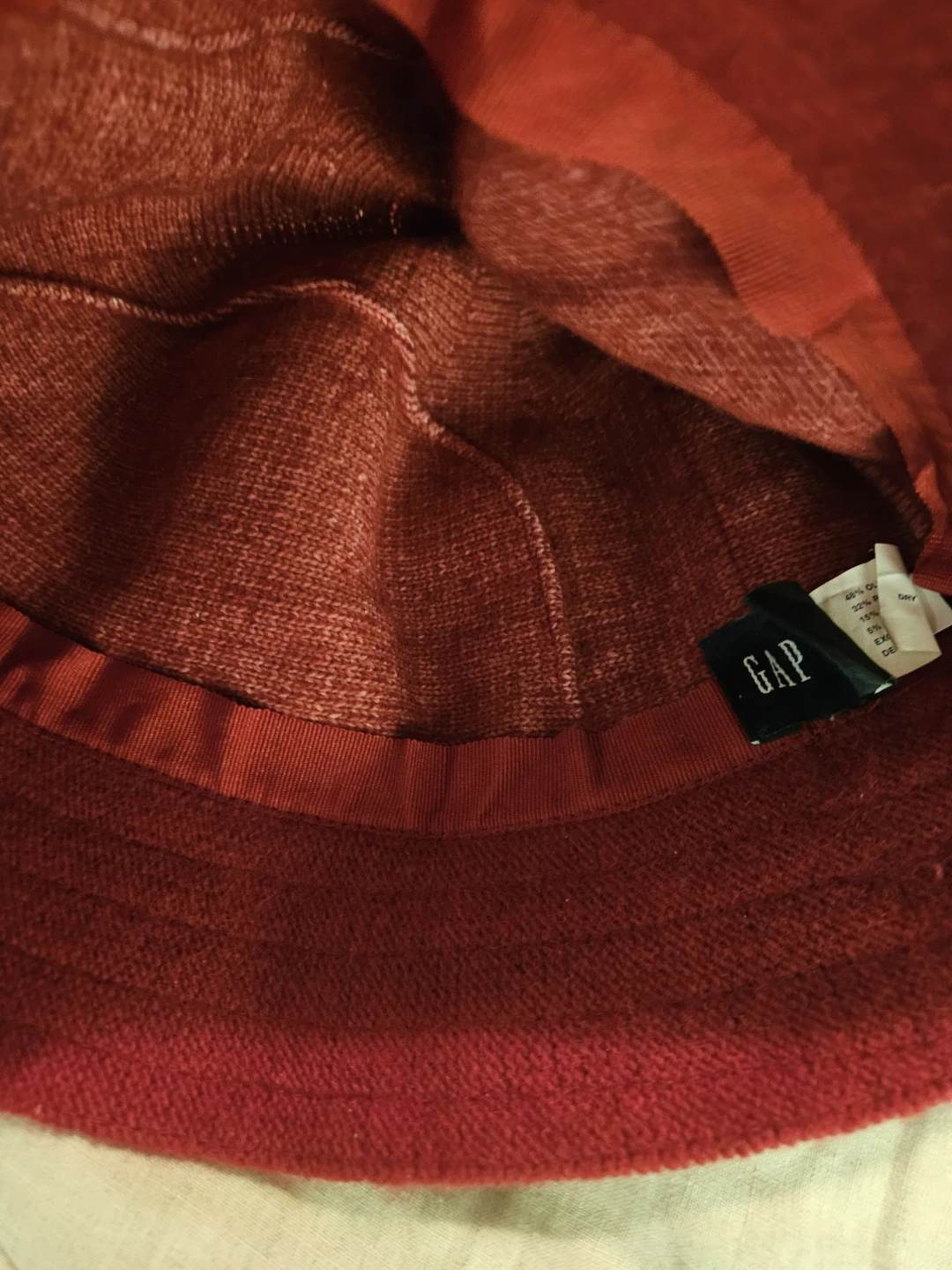 GAP Red Bucket Hat with Bow - photo 3