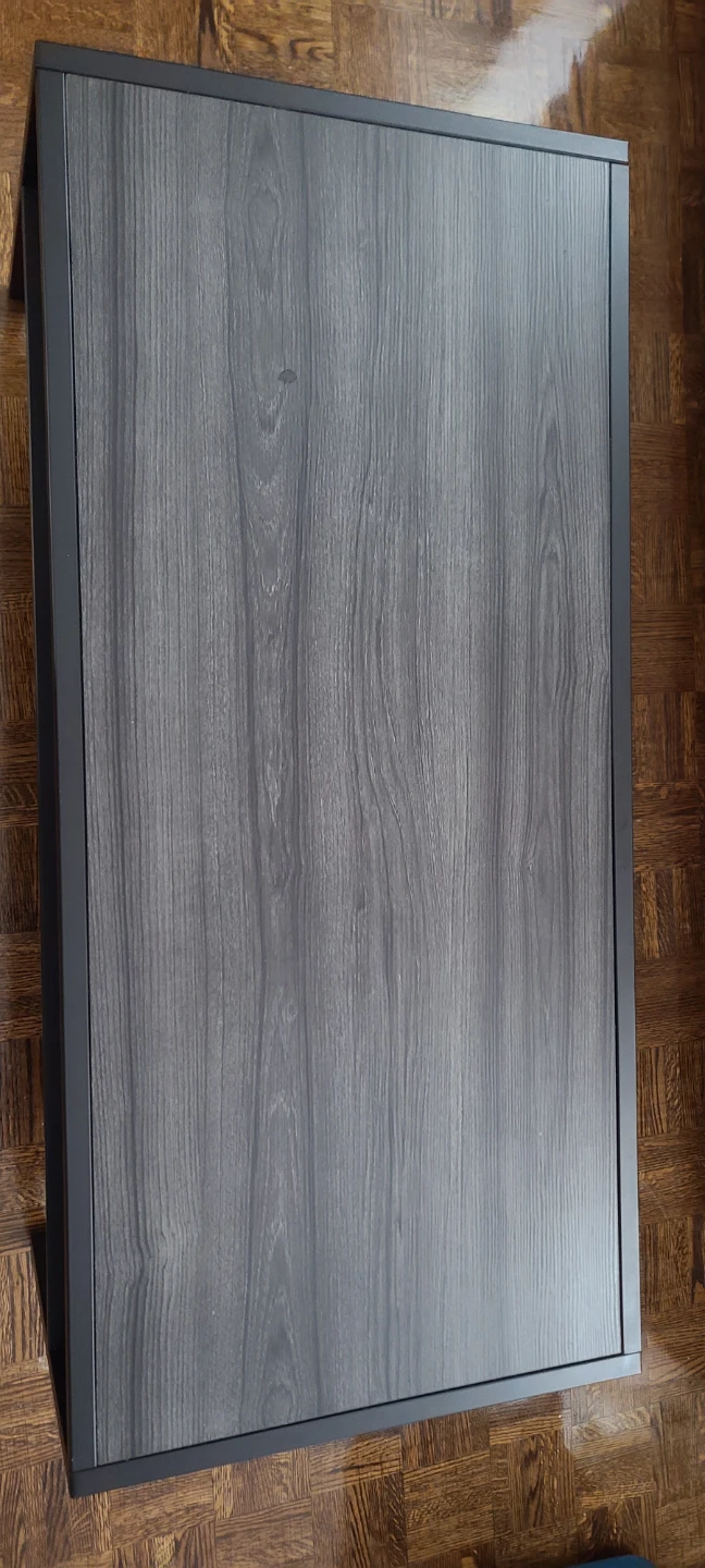 Black Coffee Table | TV Unit  with Two Shelves - photo 4