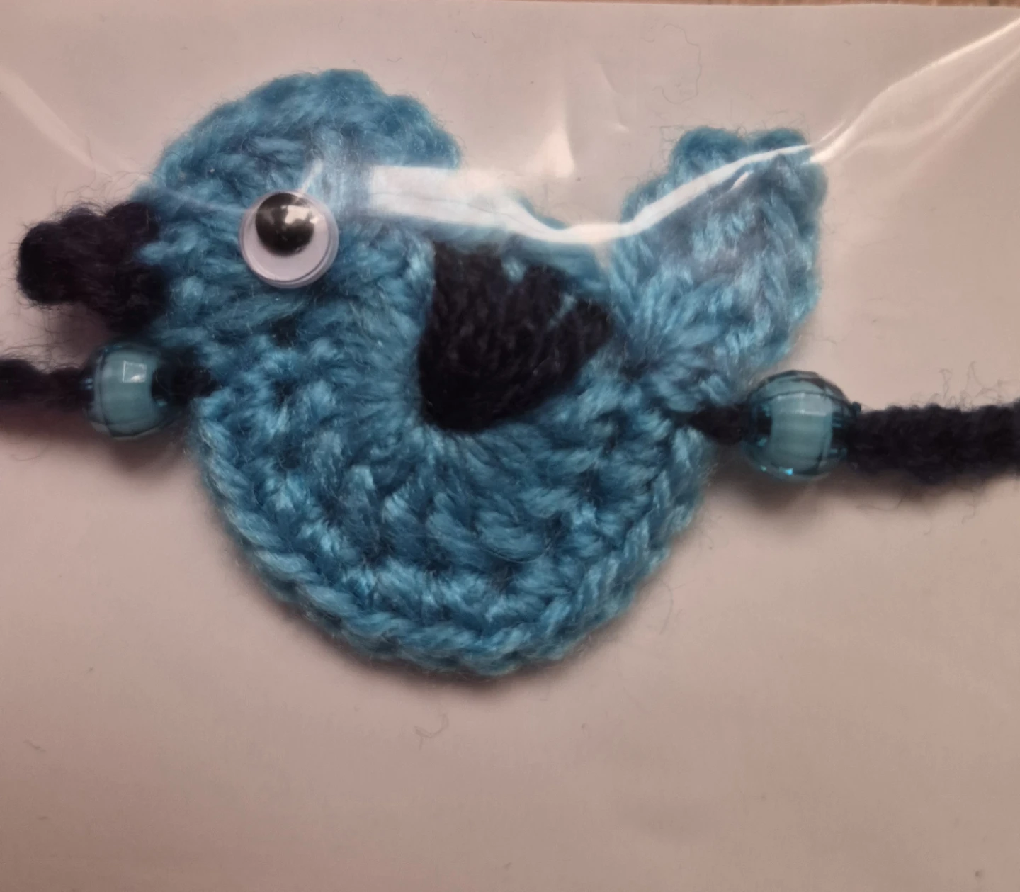 Handmade Crocheted Blue Bird Rakhi