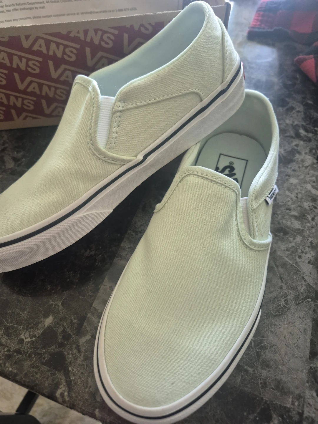 Vans Slip-Ons - Mint Green, Size 6 in Women's - photo 2