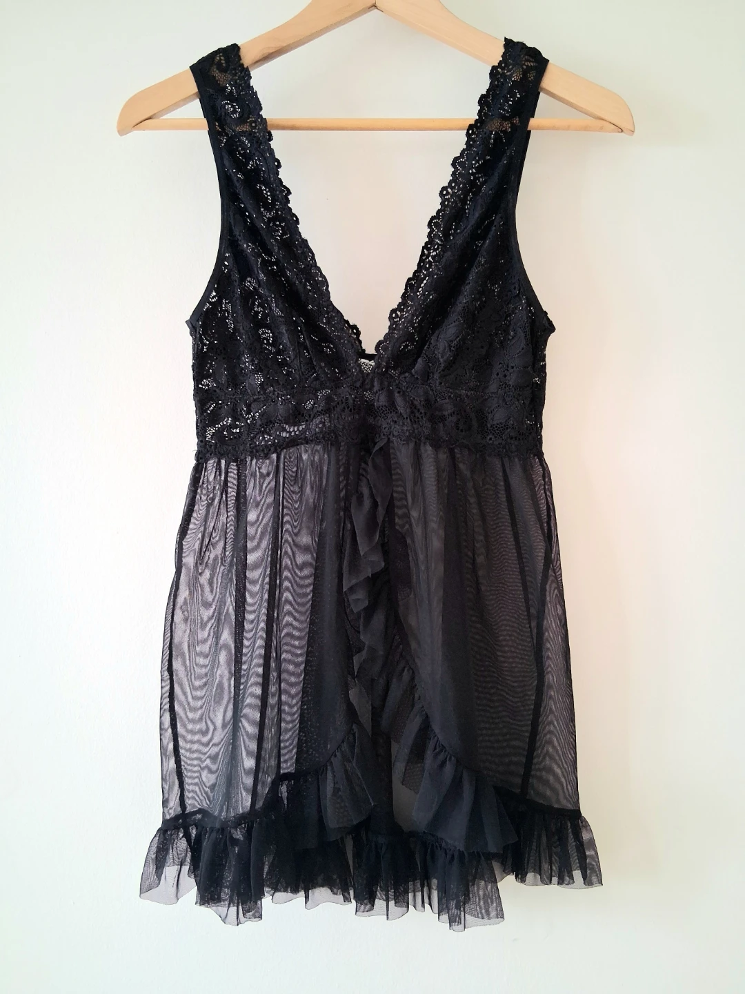 Lace & Mesh Slip, Women Sz M - photo 2