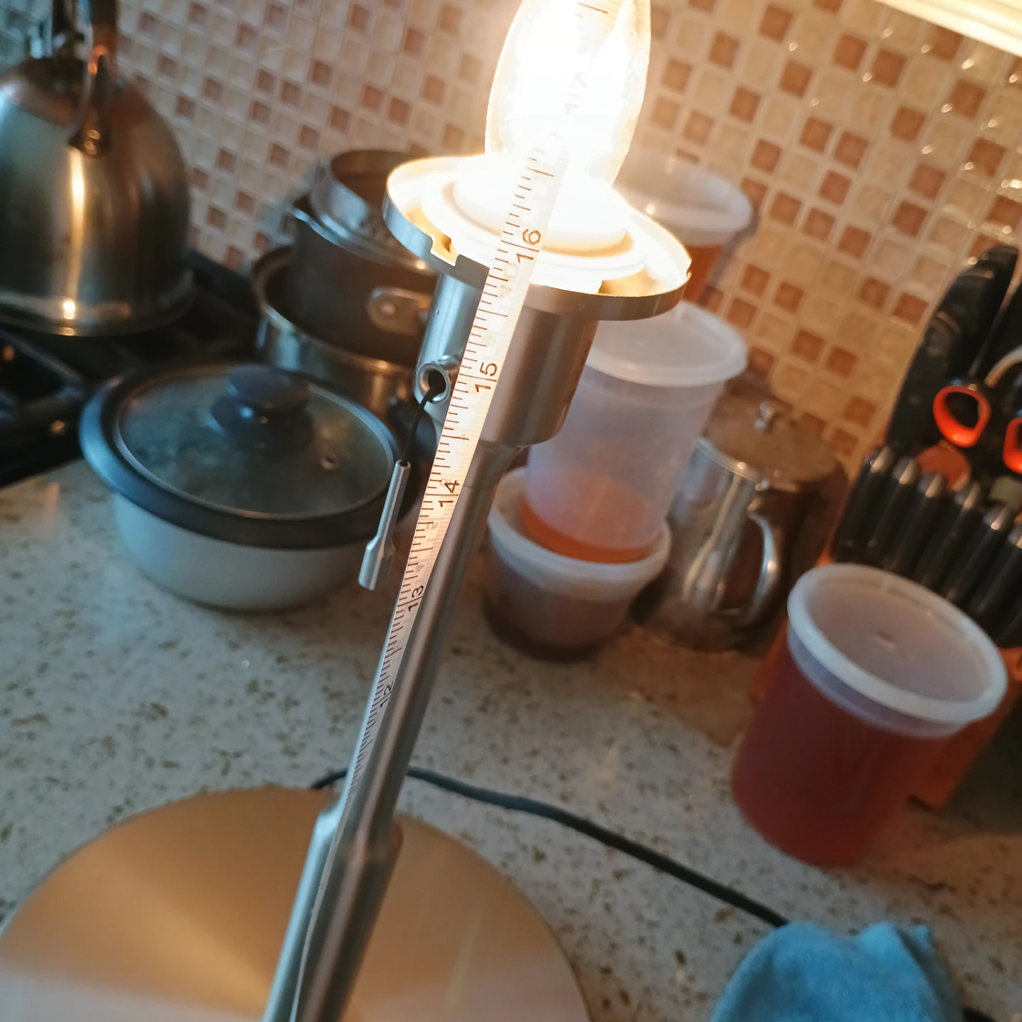 Brushed Nickel Table Lamp with Pleated Shade - photo 3