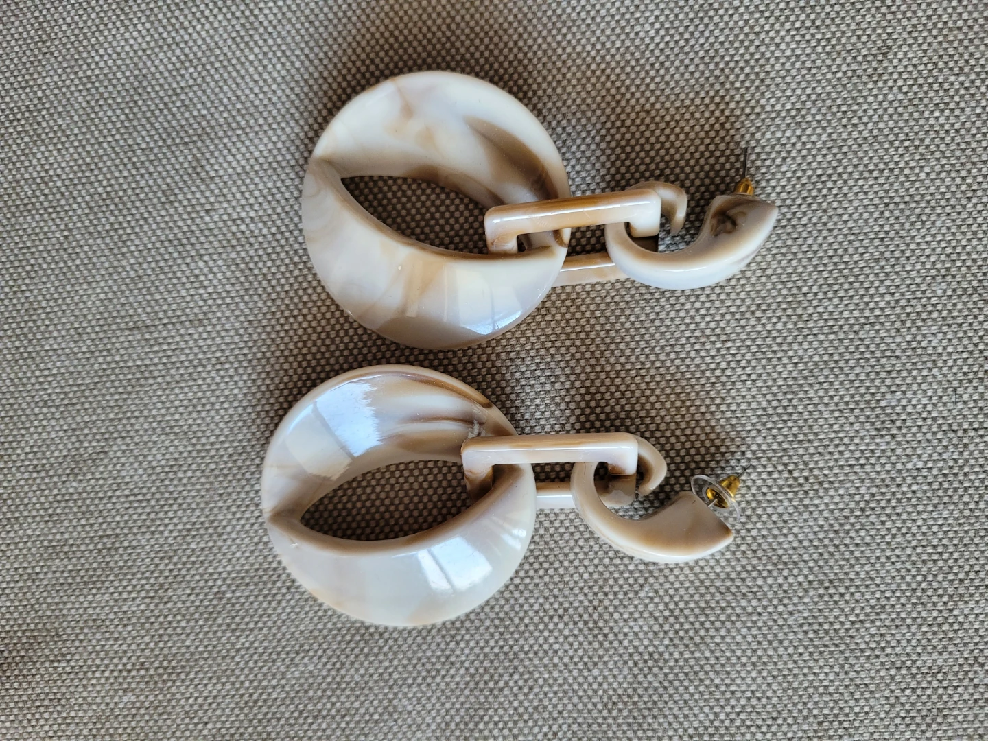 Chunky Swirl Link Earrings