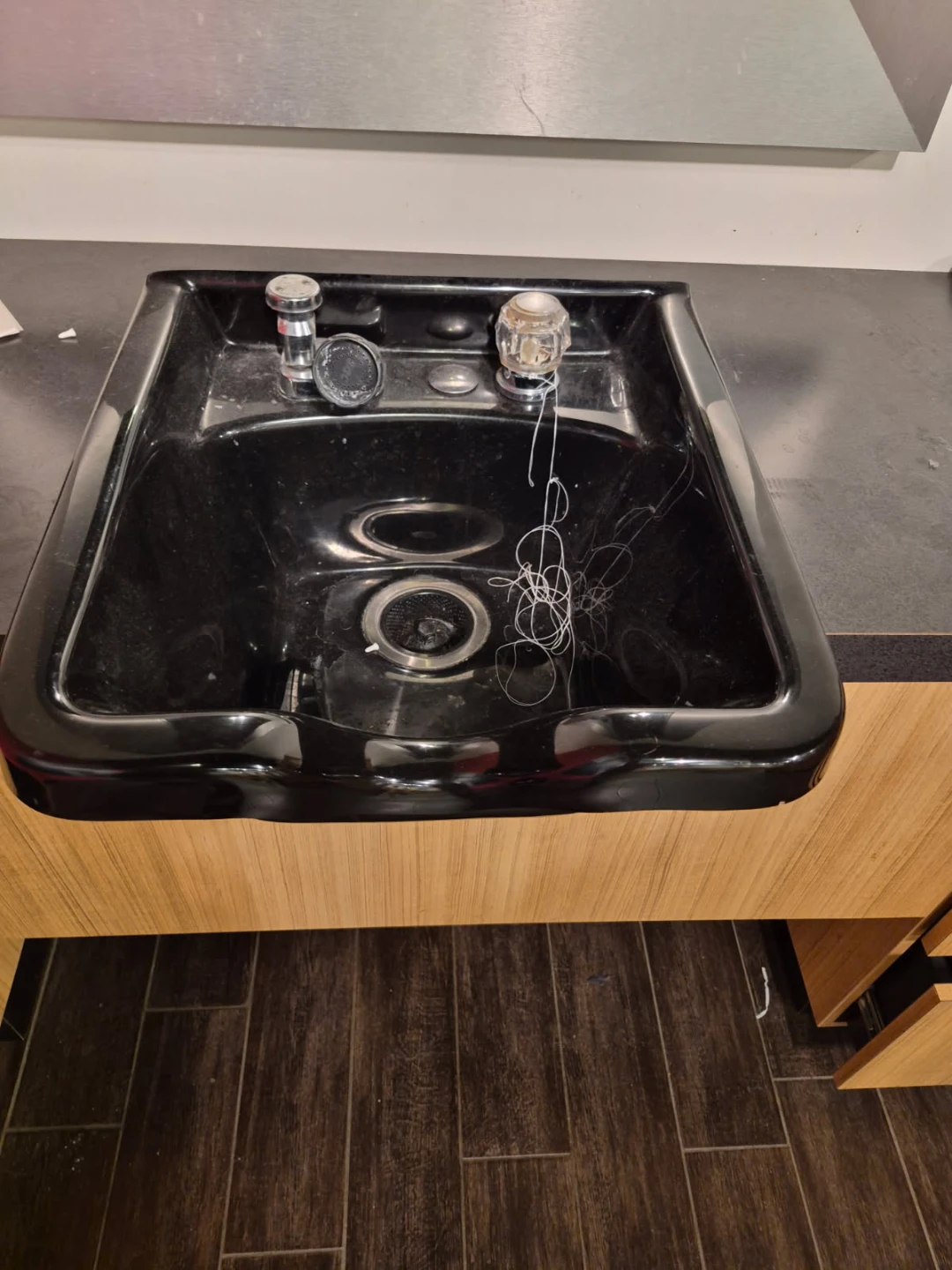 6 Black Shampoo Sink Bowls Available