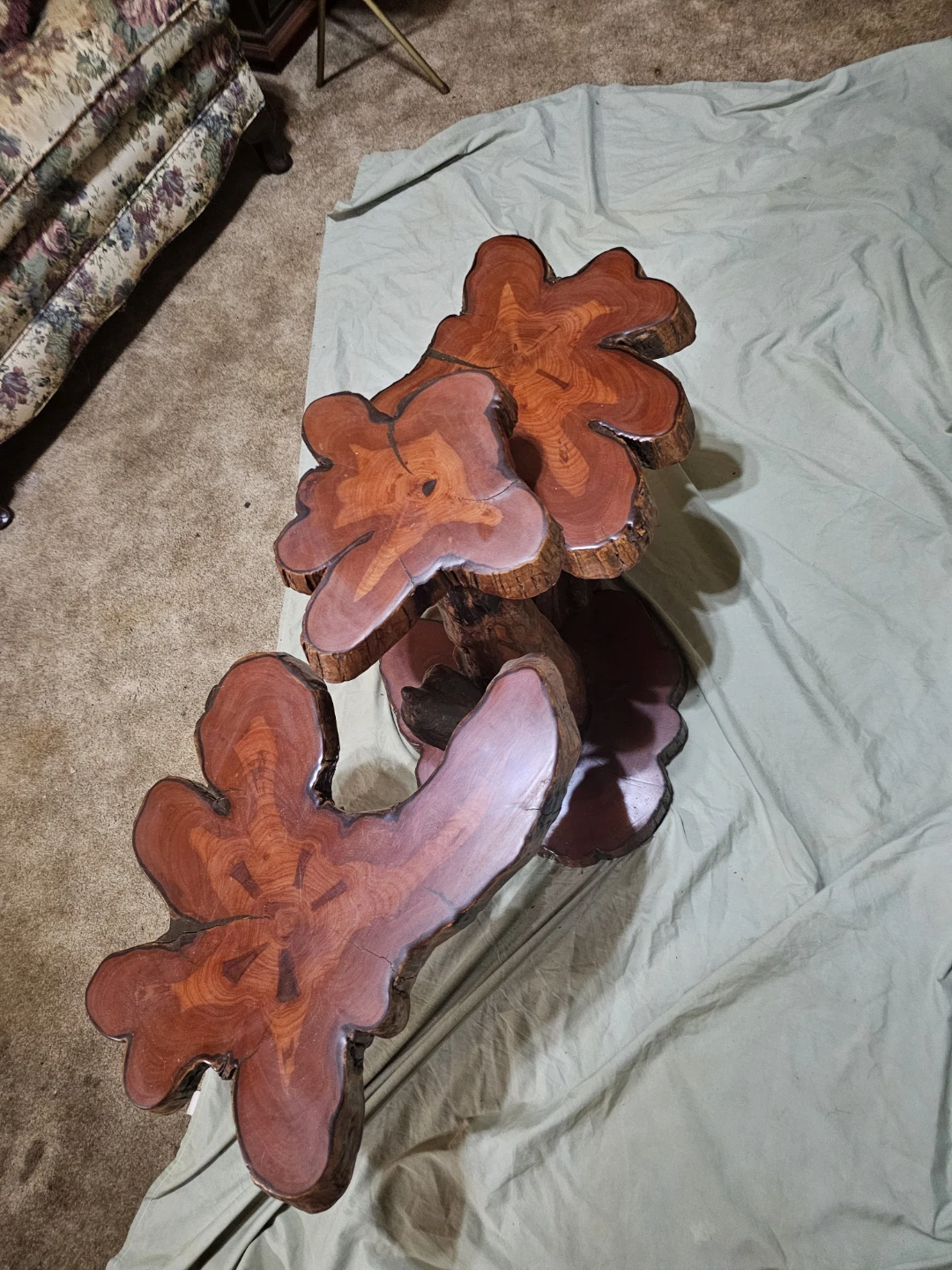 Unique Live Edge Wood Coffee Table - photo 4
