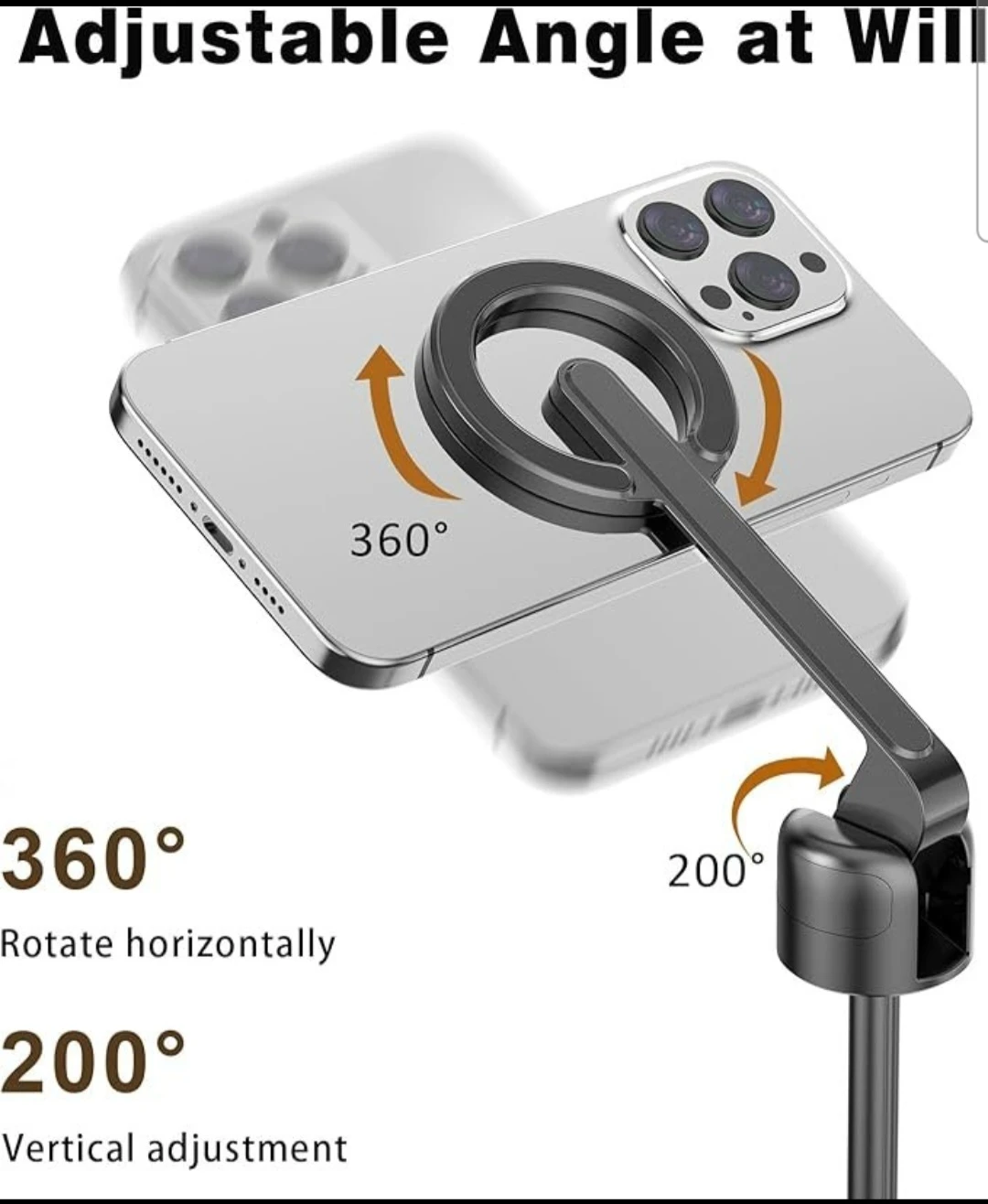 68" Magnetic Tripod Selfie Stick with Wireless Remote — $30 - photo 2