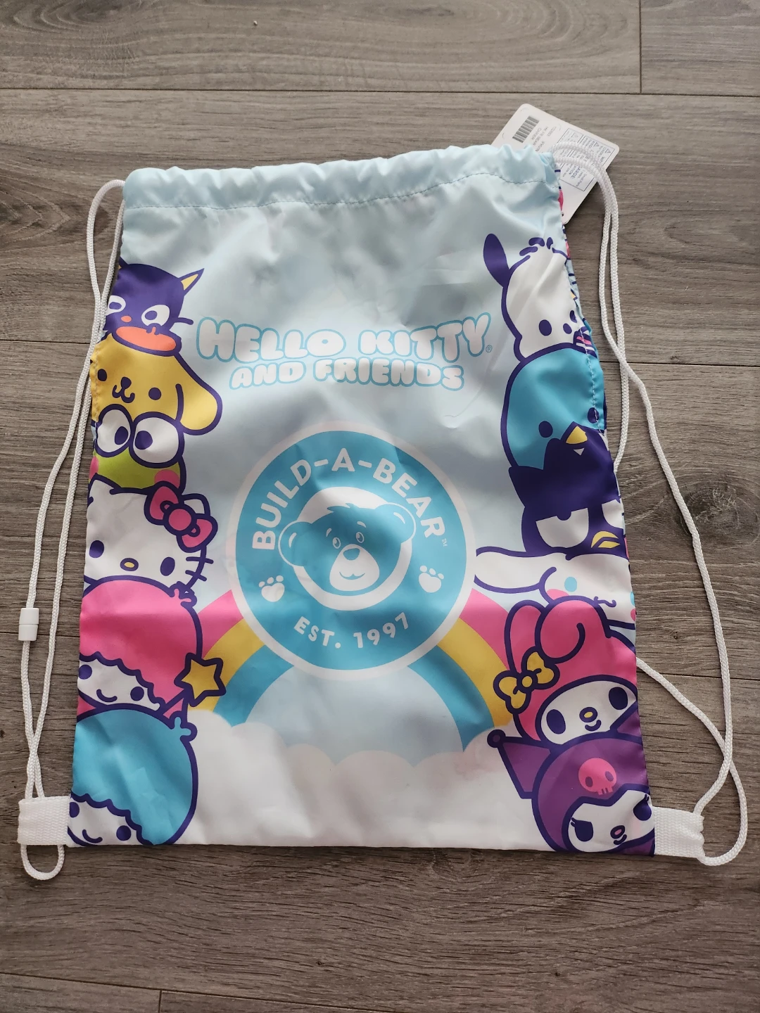 Hello Kitty and Friends Build-a-Bear Drawstring Bag
