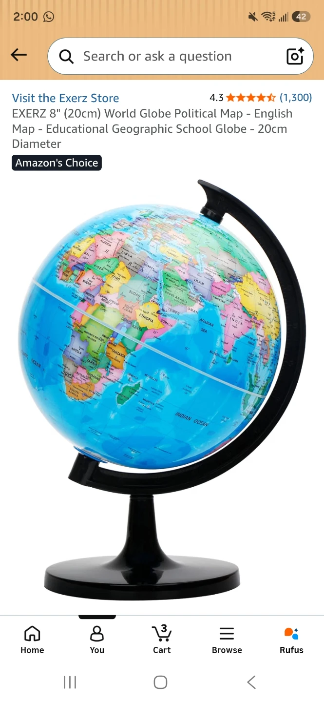 World Globe Political Map - photo 3