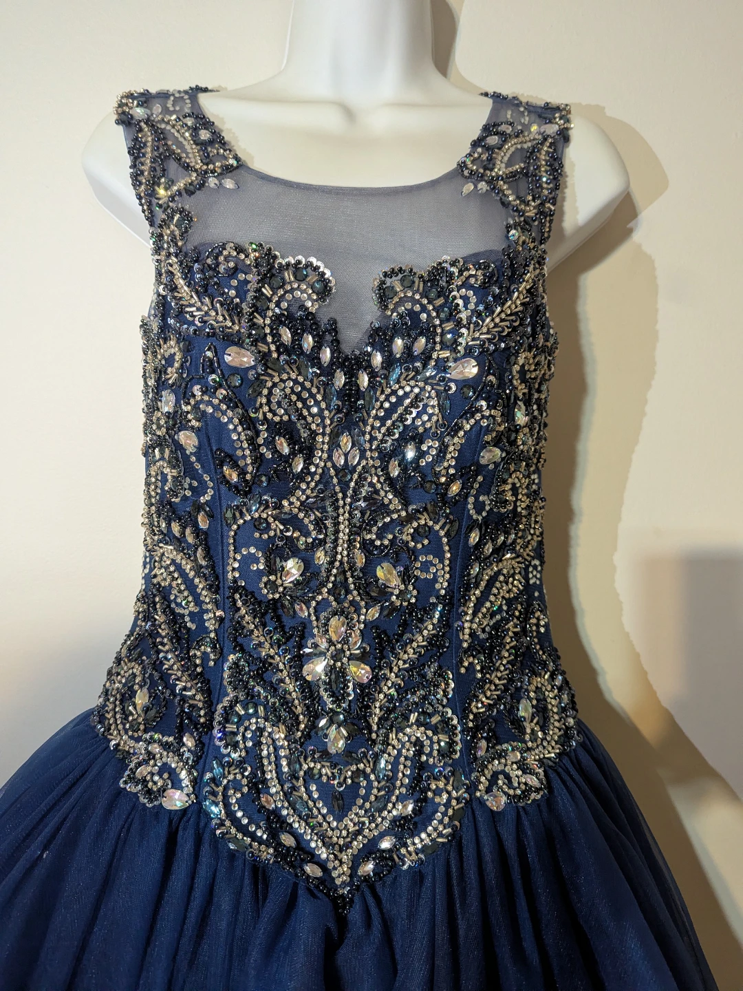 Navy Blue quinceañera drees with Accessories - photo 5