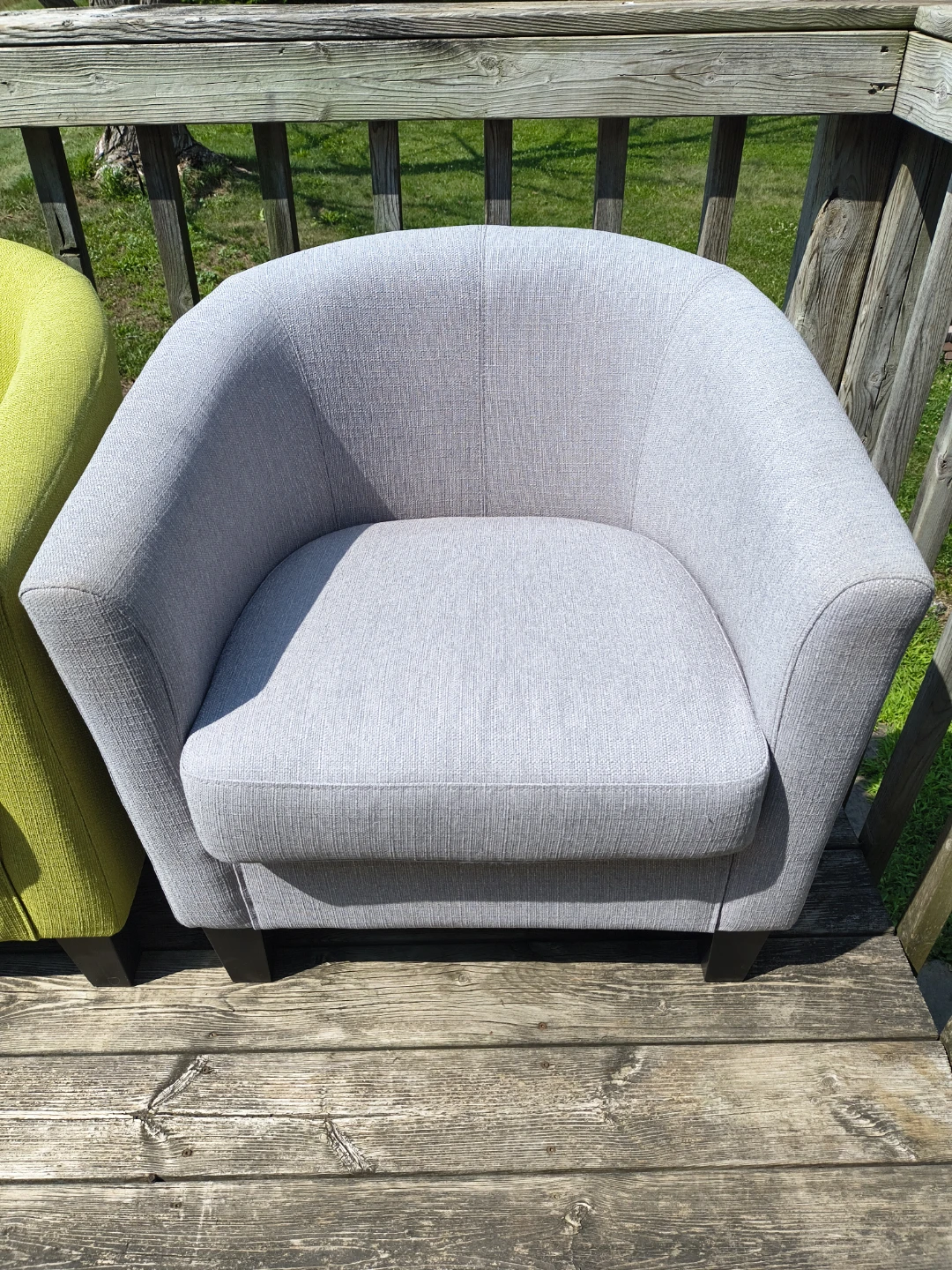 Light Grey Accent Chair - photo 2