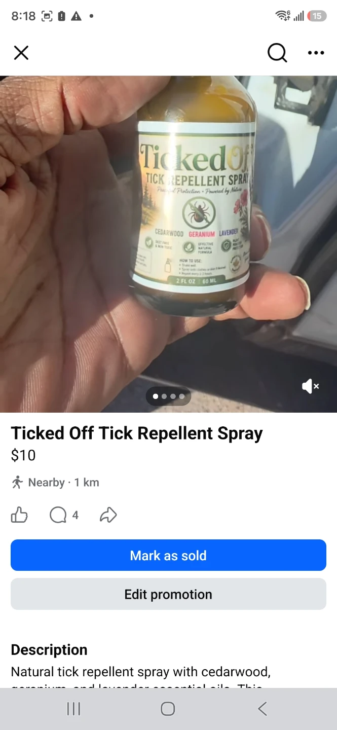 Ticked Off Tick Repellent Spray 2 oz