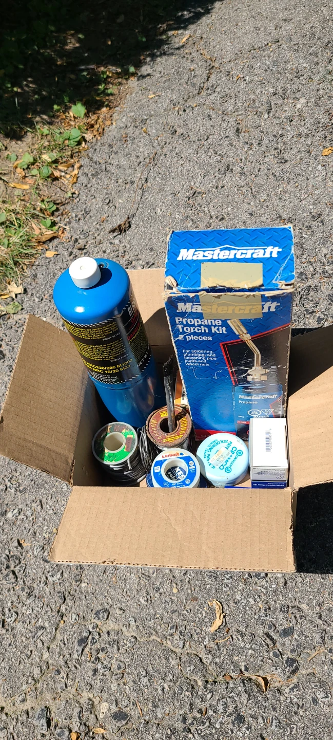 Propane Torch Soldering Tools - 2 Tanks, Various Solder & Flux