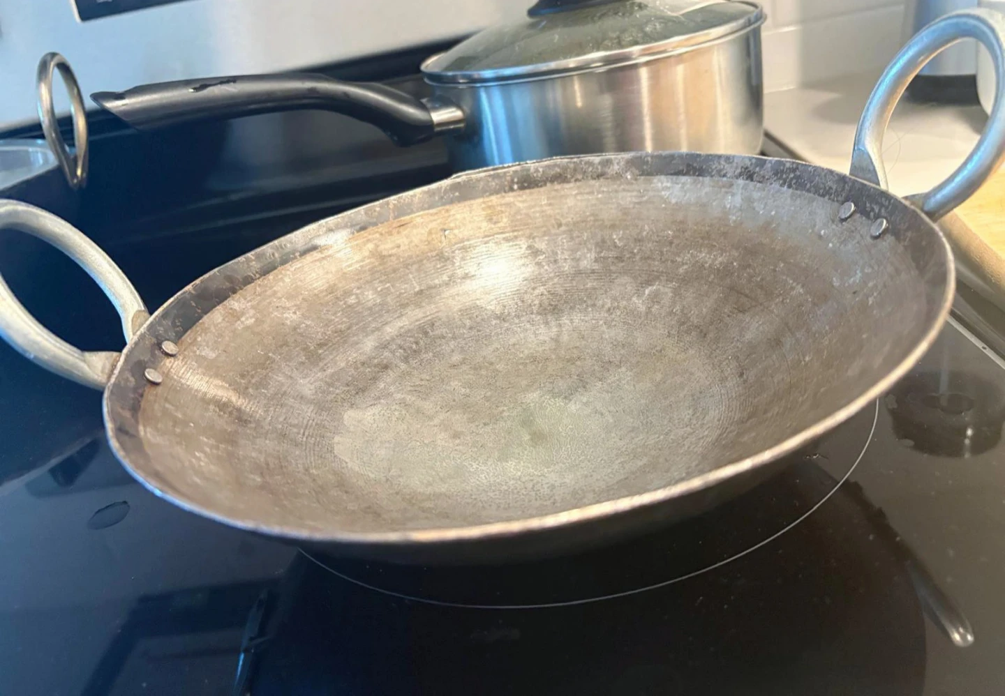 Chemical Free Karahi Kadai Deep Fry Iron Wok Balti Dish