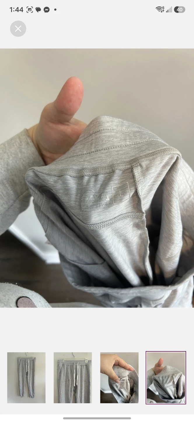 ZYIA Grey Jogger Pants - photo 4