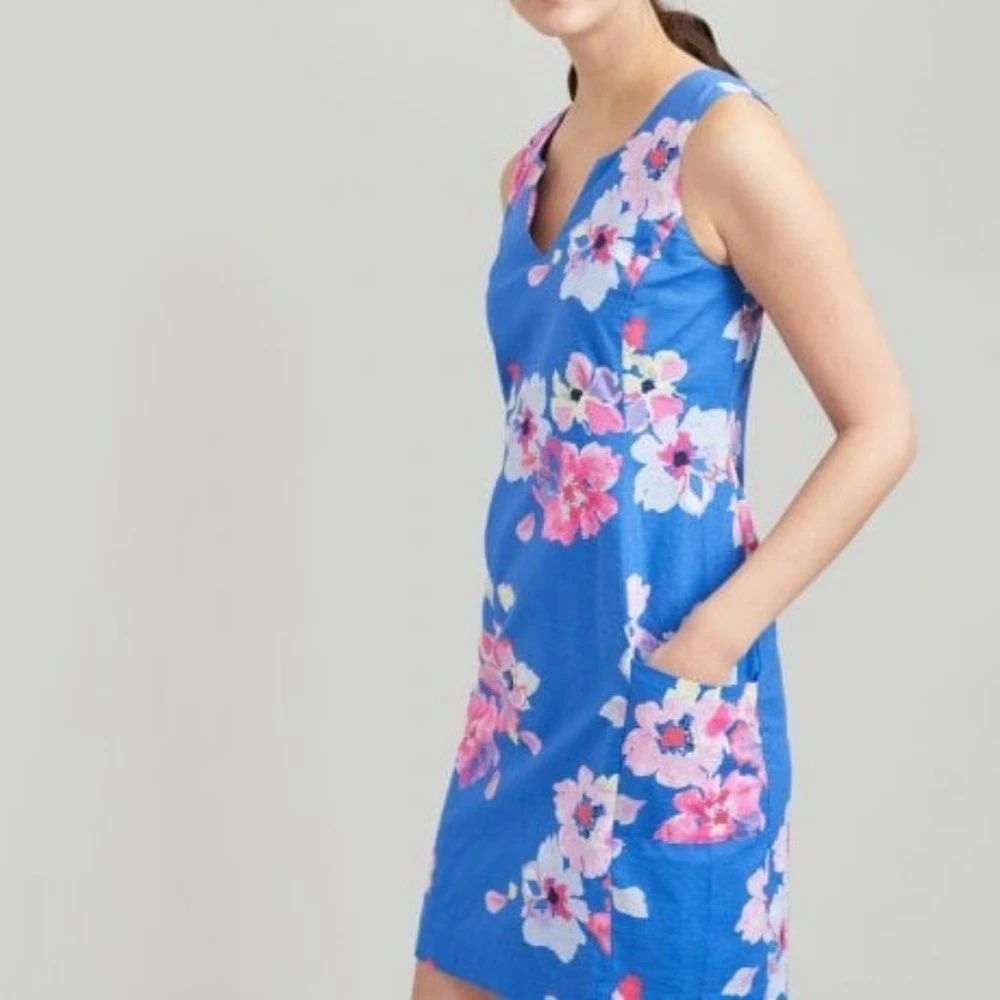 Joules Blue Floral Dress - UK 12 - photo 3