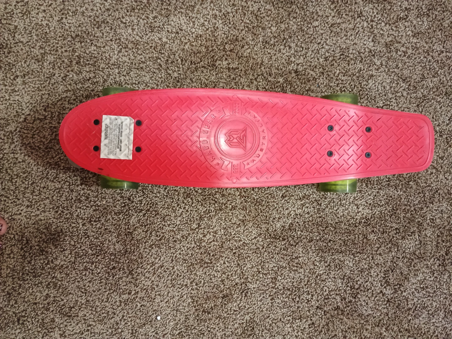 Red Penny Board Style Skateboard