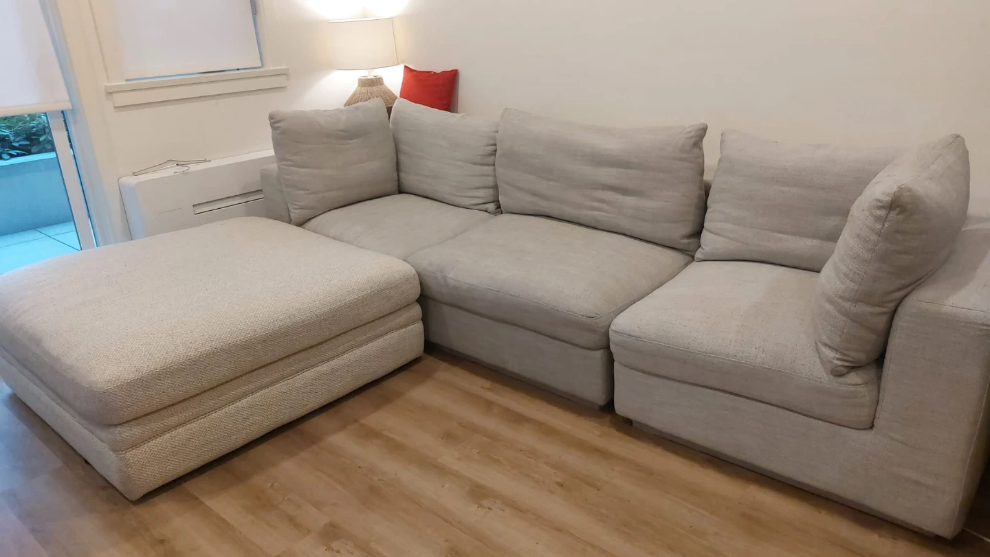 3 seater modular couch and ottoman. - photo 2