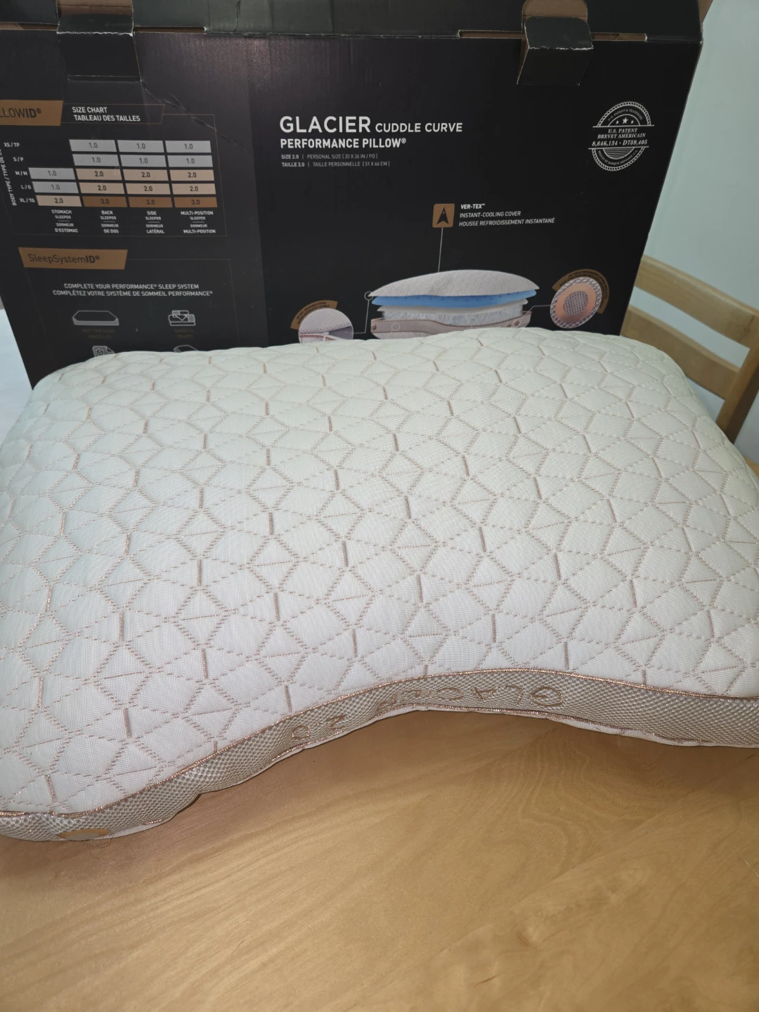 EdgeGear Glacier Cuddle Curve Performance Pillow