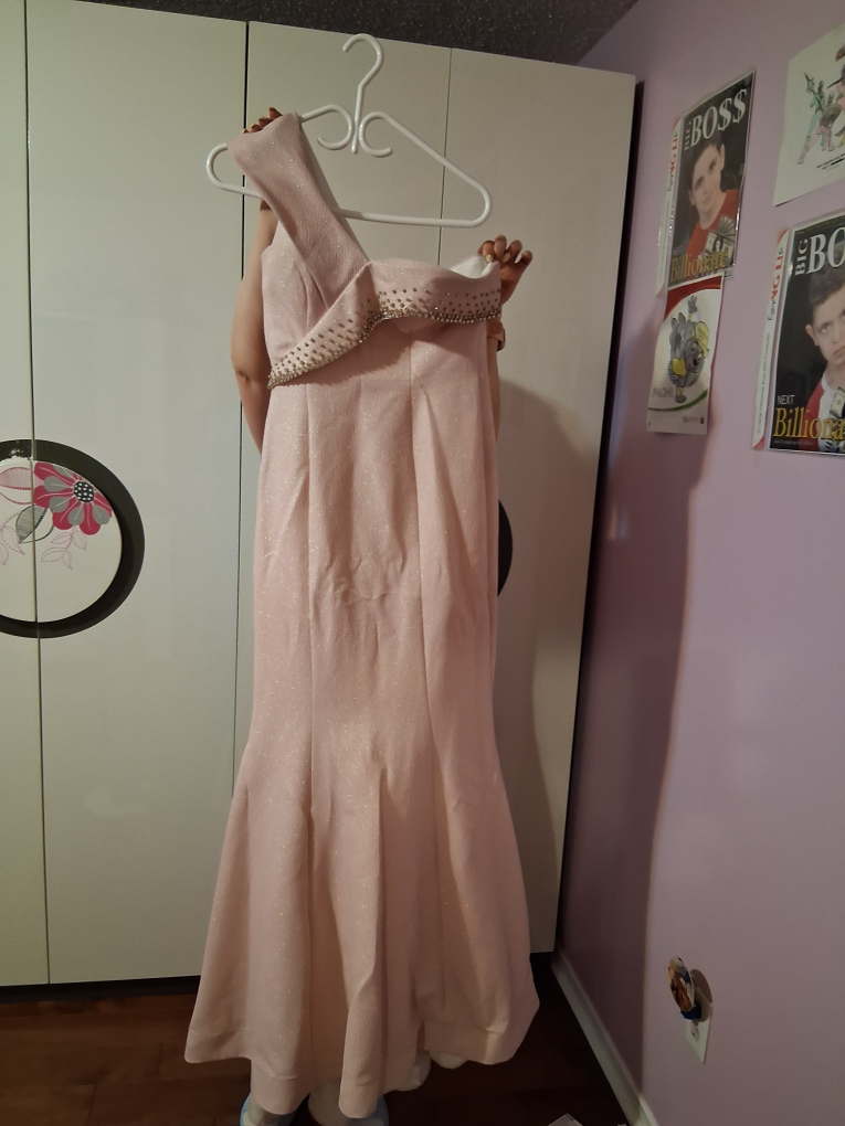 Pink Sparkly Mermaid Formal Gown - photo 4