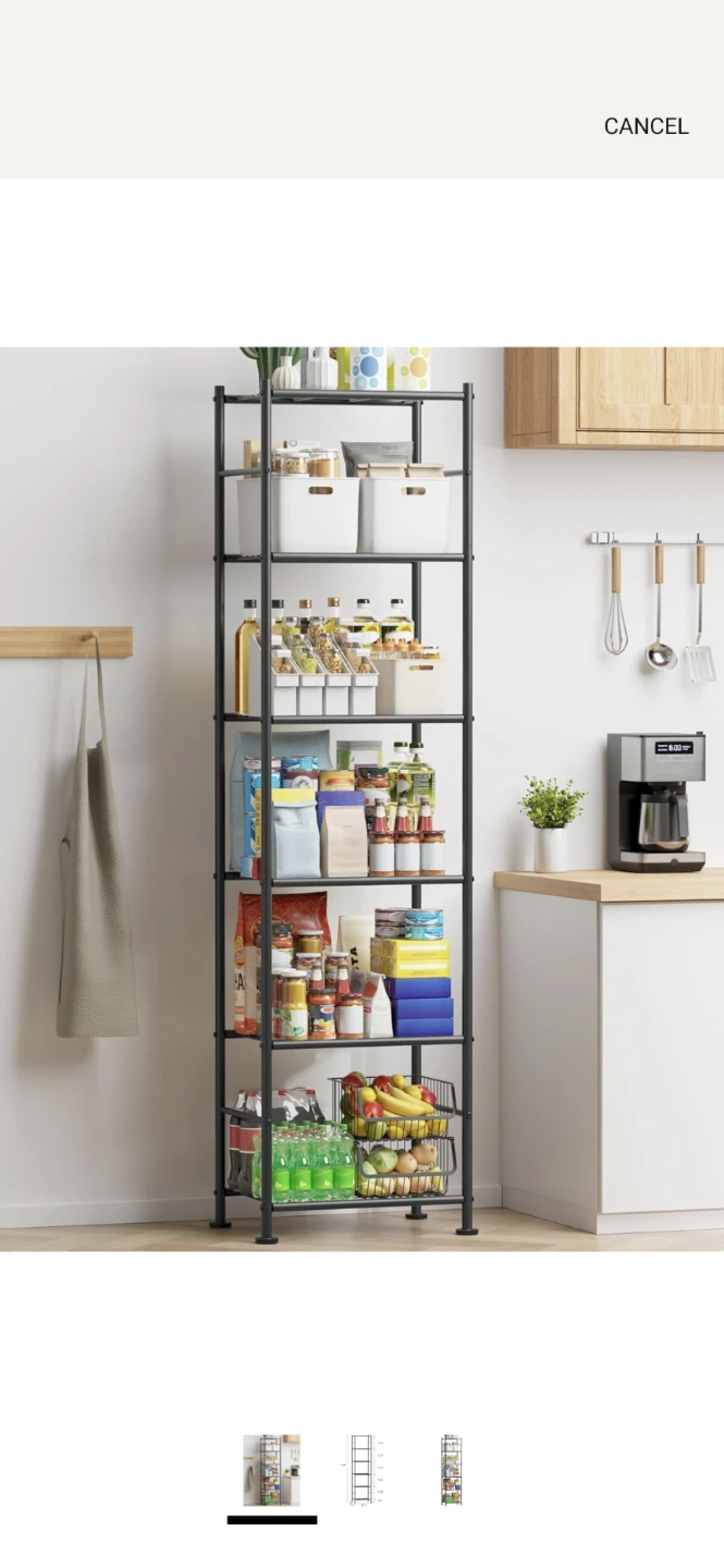 WISATO 6-Tier Heavy Duty Storage Shelf - photo 2