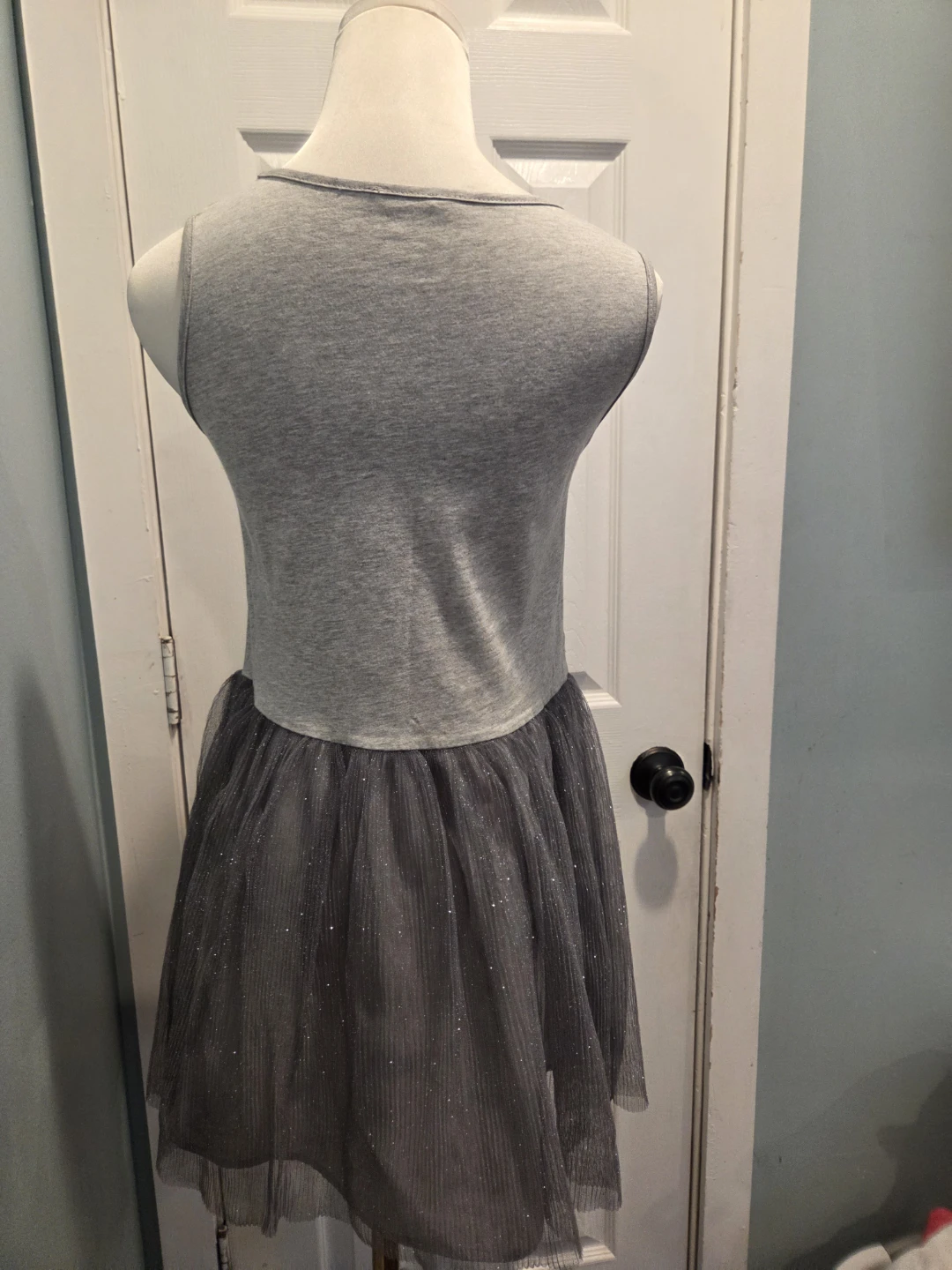 Girls Grey Sparkle Sweater Dress - photo 2